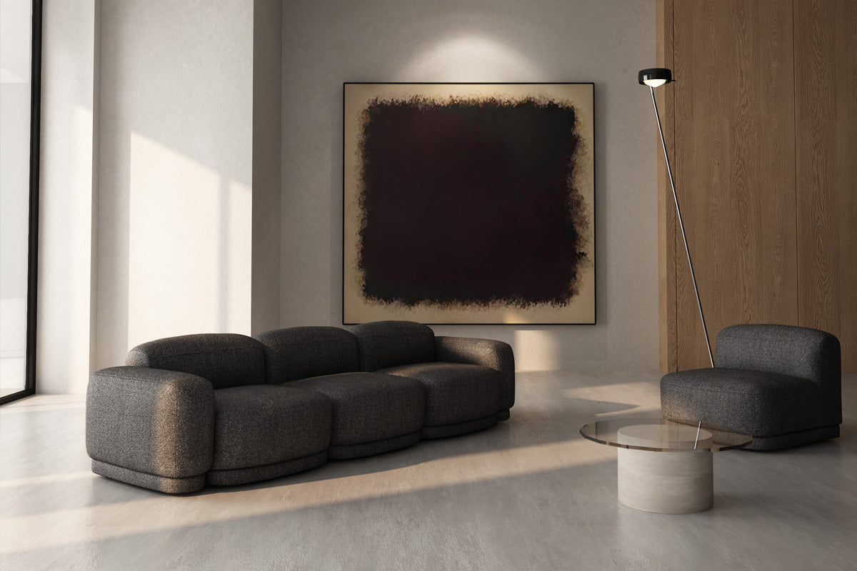 2-Seater Upholstered Modular Sofa REM