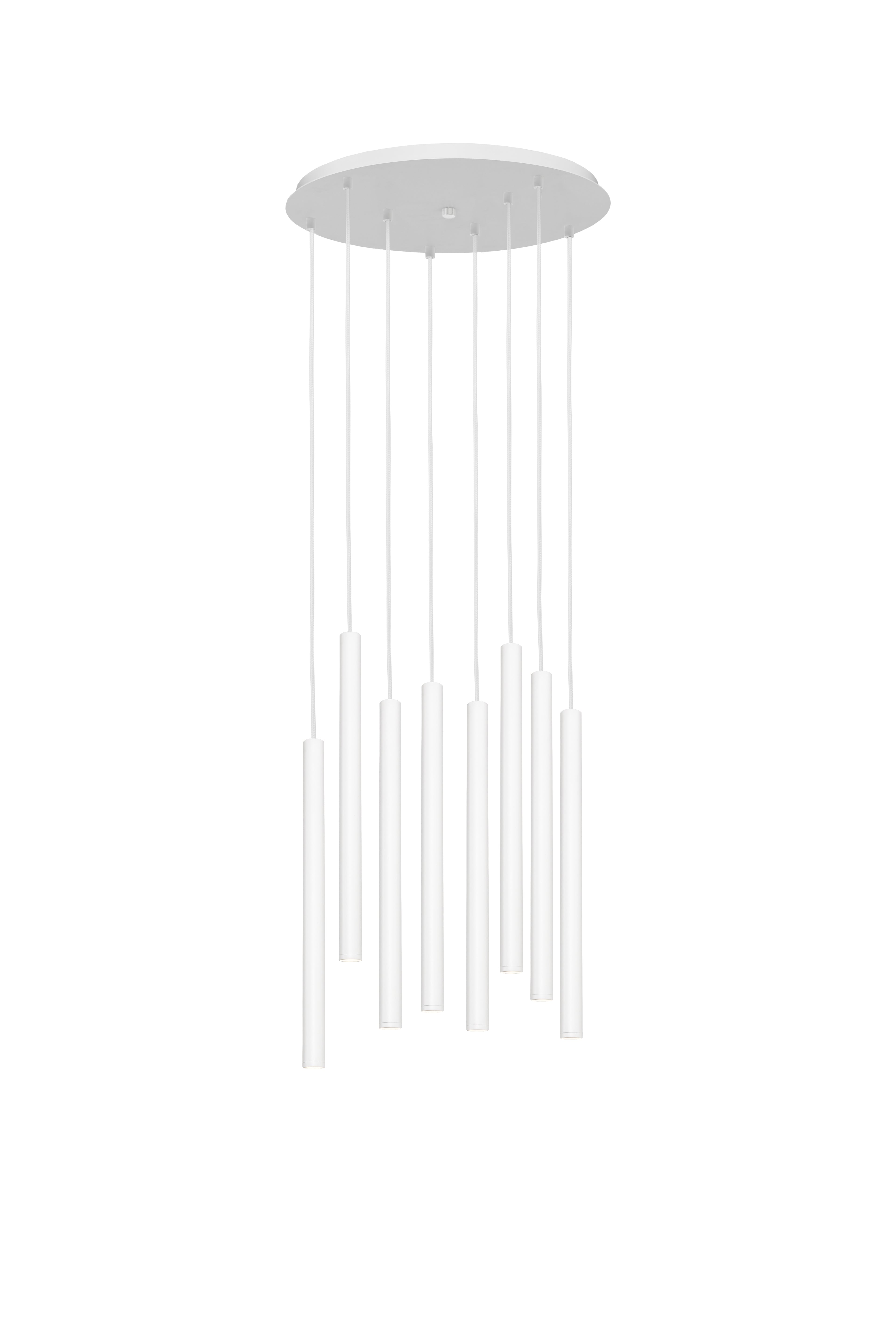 Závěsné svítidlo ROLL 8 bílé