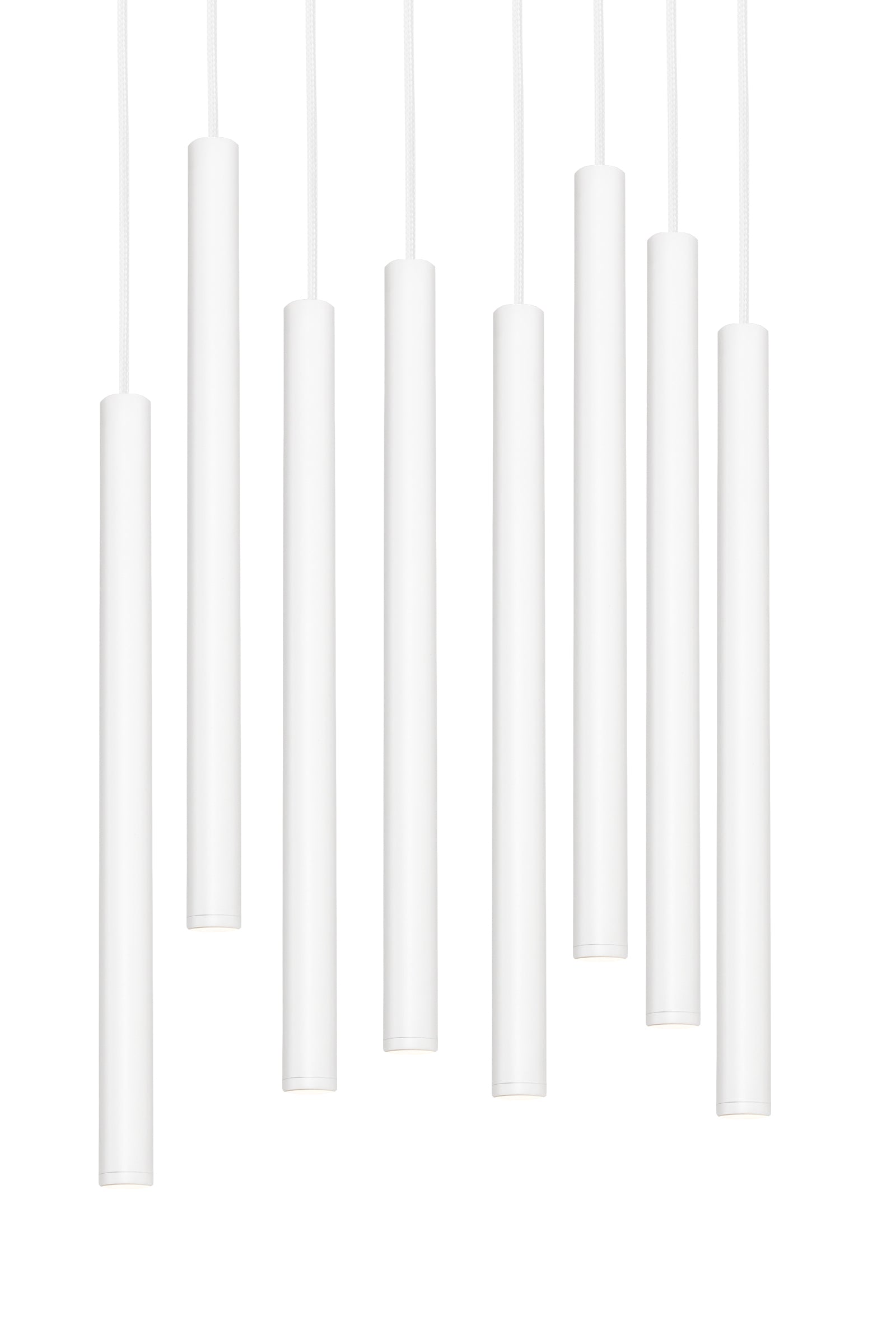 Závěsné svítidlo ROLL 8 bílé