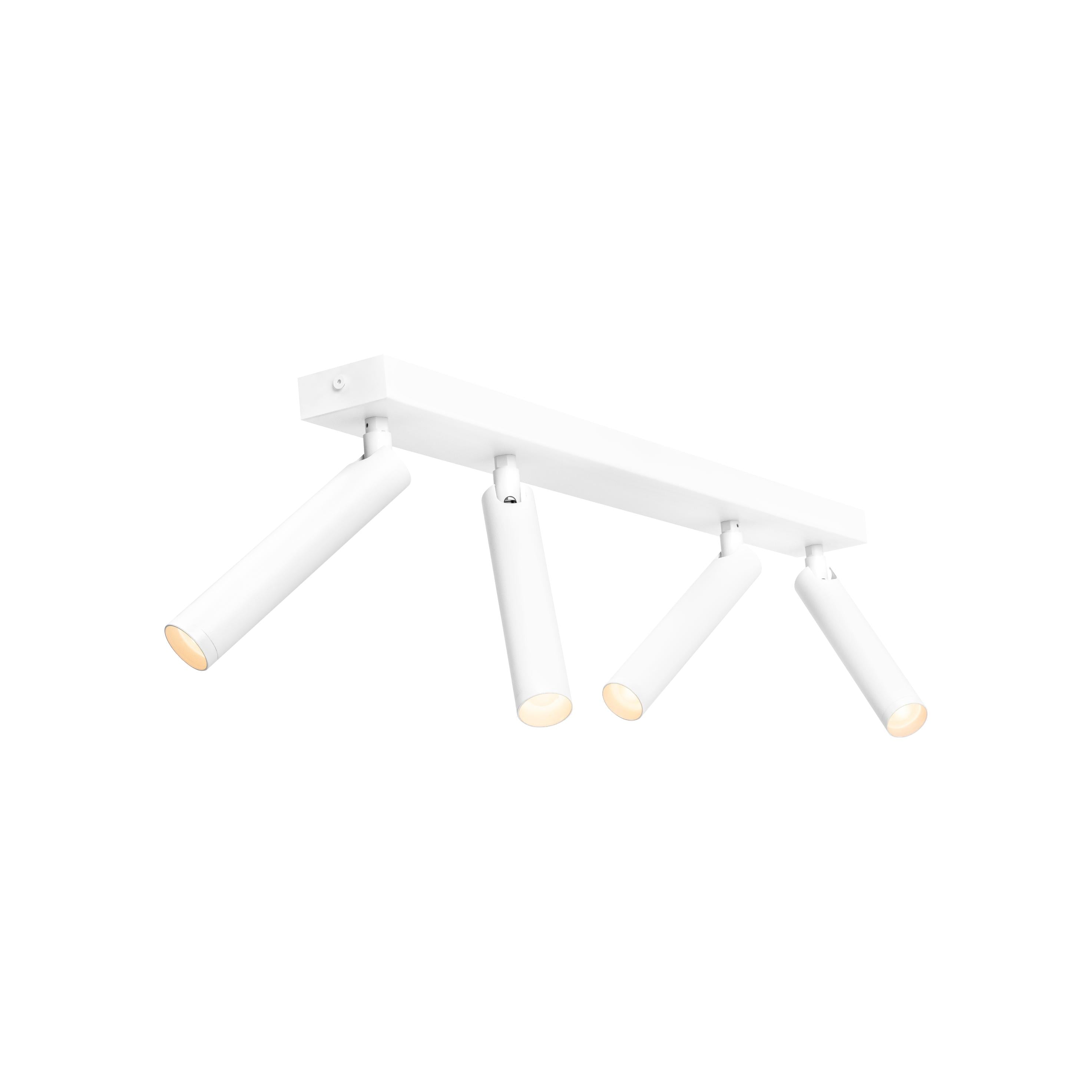 ROLL 4 four-point ceiling lamp white