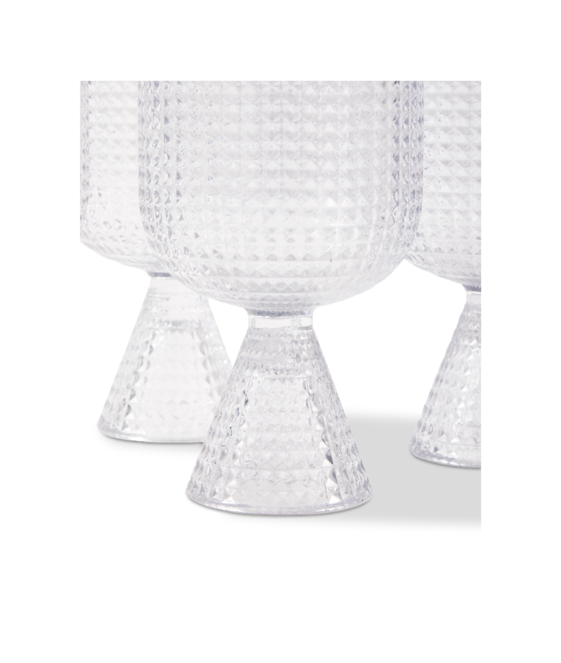 Sada skleniček na víno ROOFTOP sklo