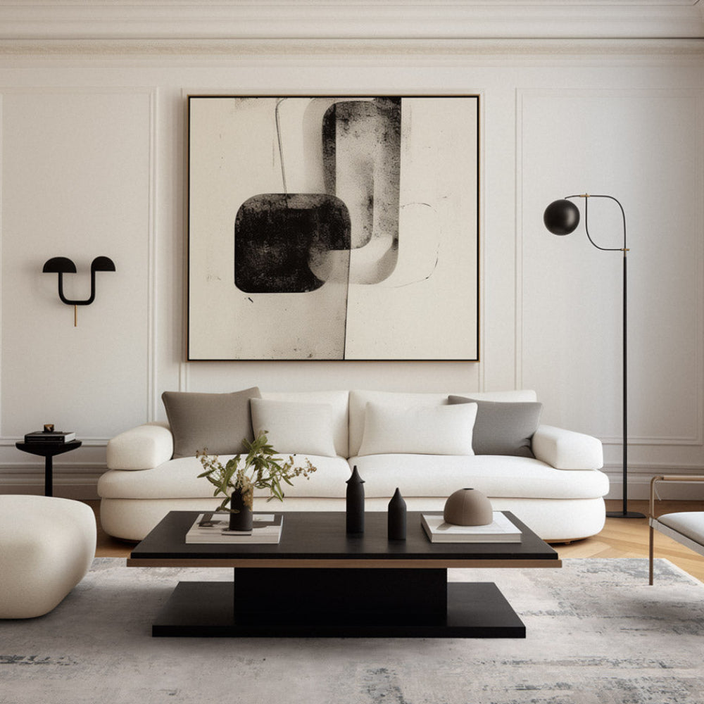 Koberec ROYAL tmavě šedý s béžovou