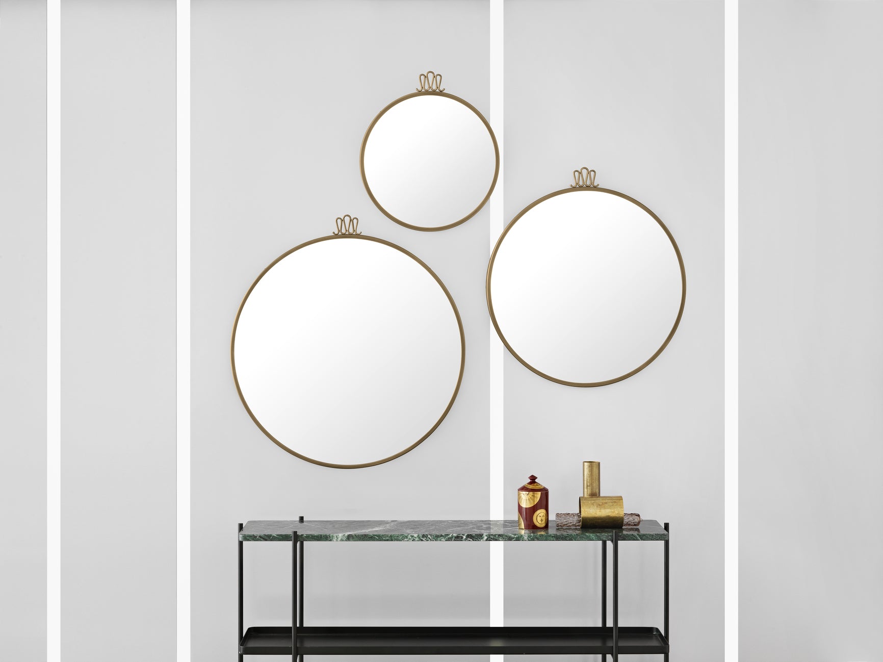 RANDACCIO mirror antique brass