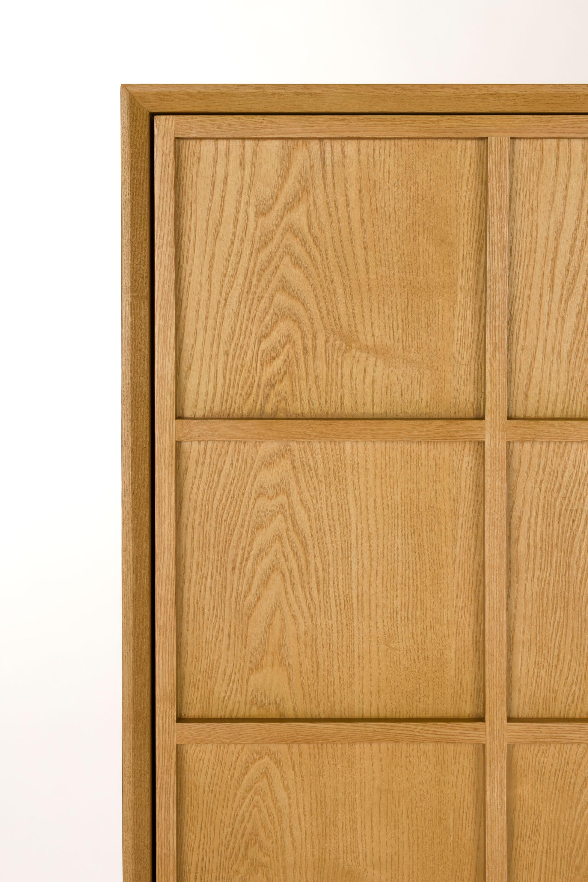 RASTER Ash Veneer Wardrobe