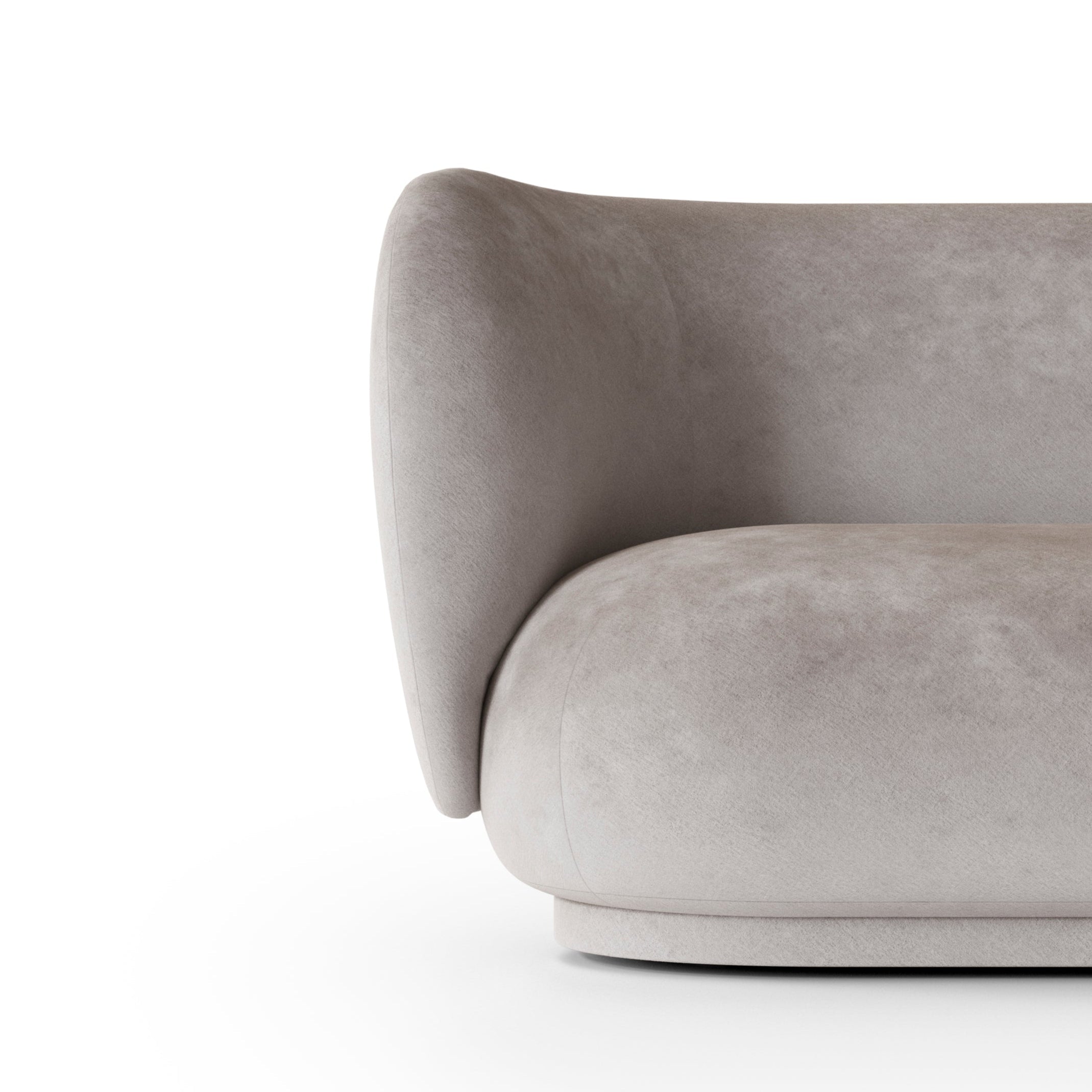 Sofa pro 2 osoby RICO Faded Velvet šedá