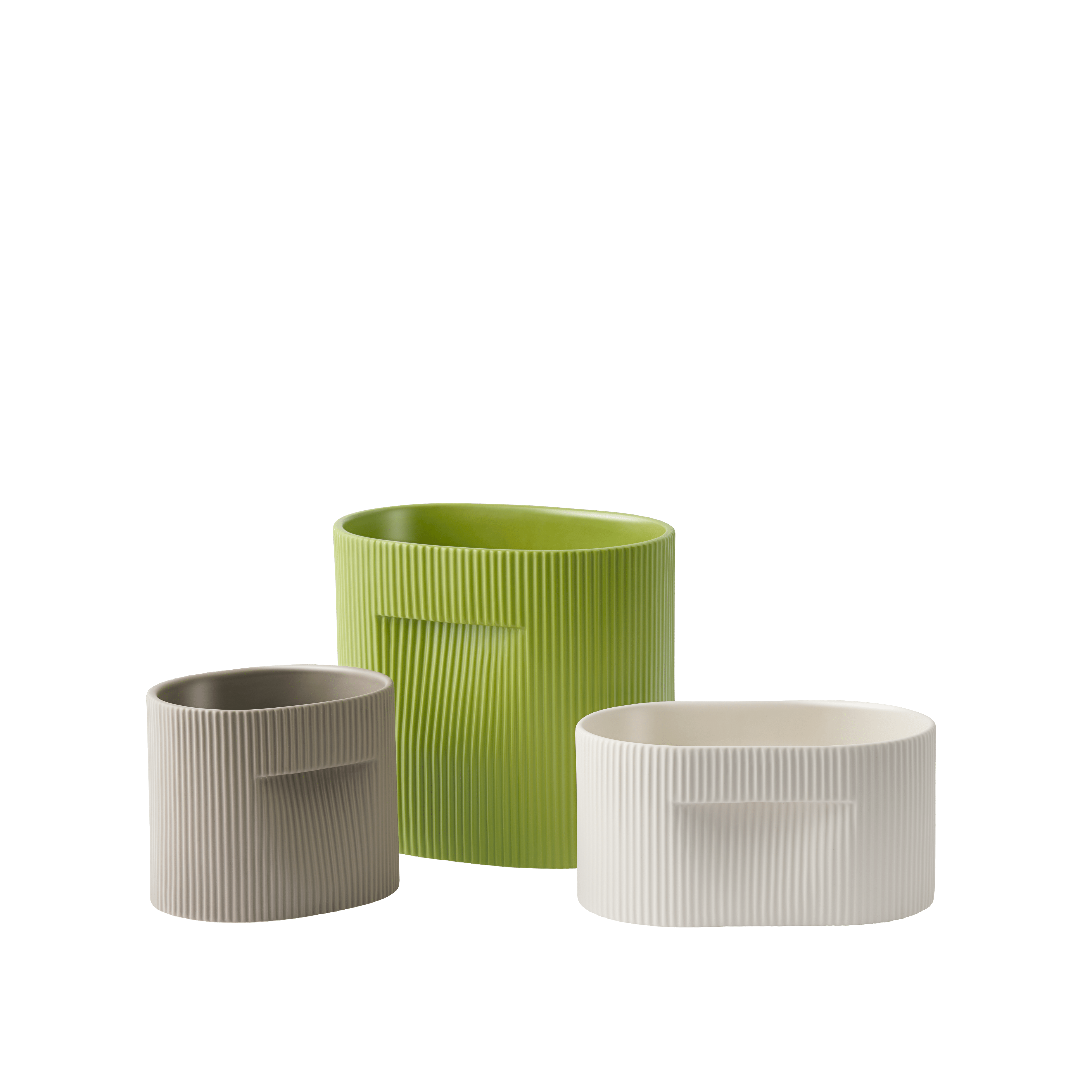 Ridge Pot Broken White