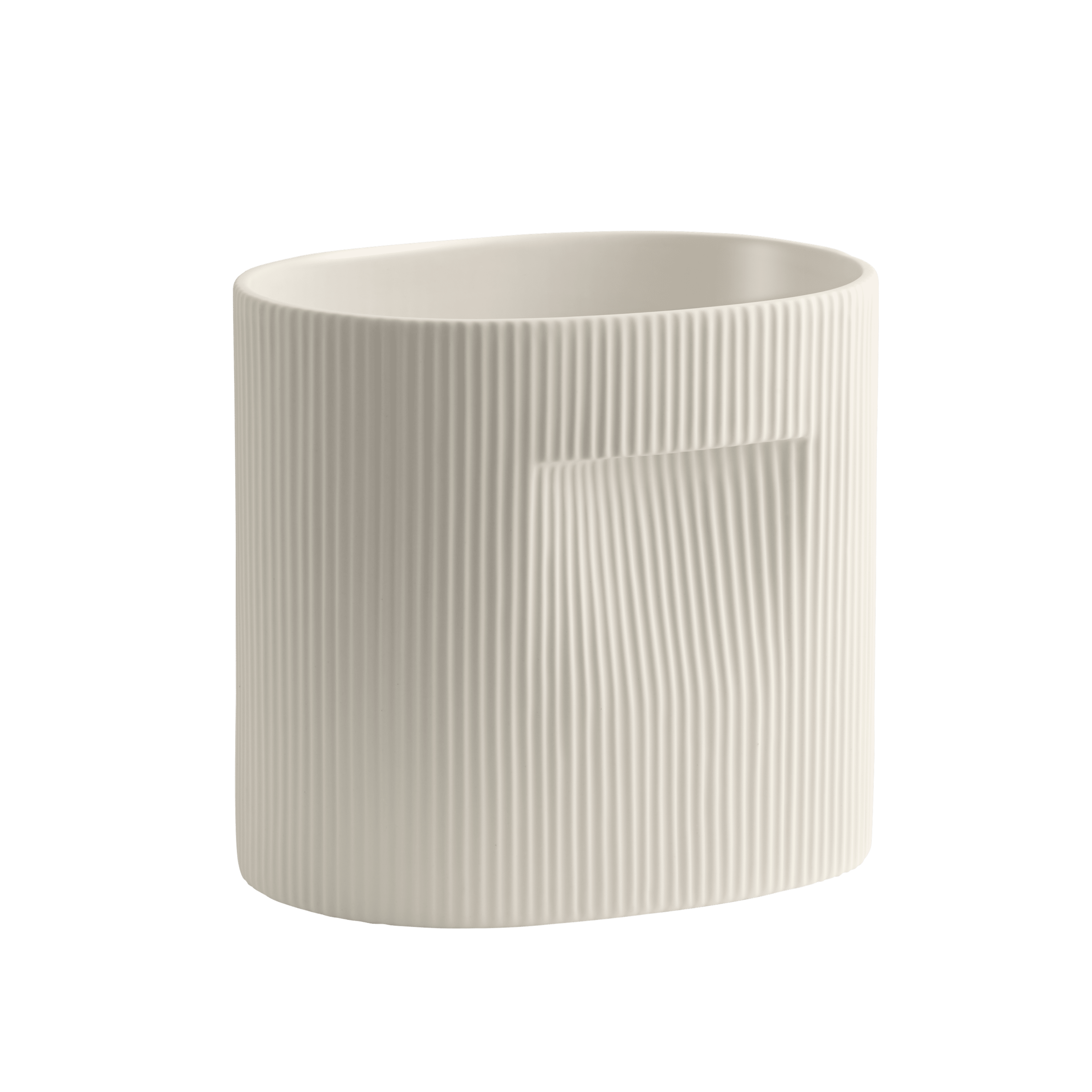 Ridge Pot Broken White