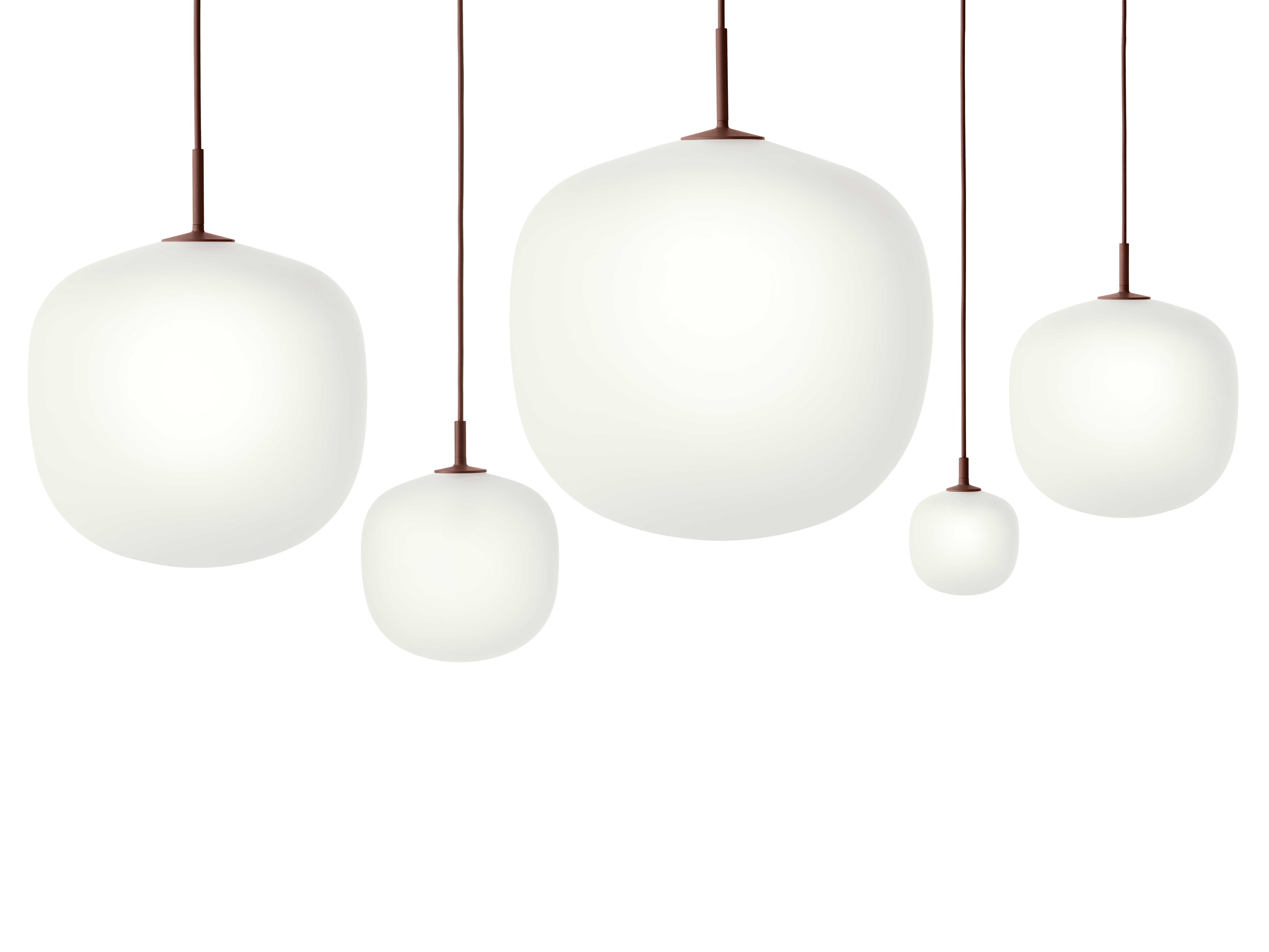 Závěsná lampa RIME bordó