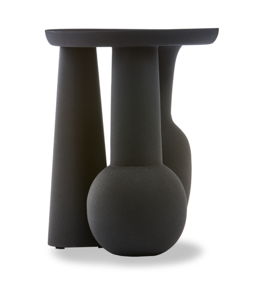 Váza ROMAN VÁZA & TALÍŘ černý