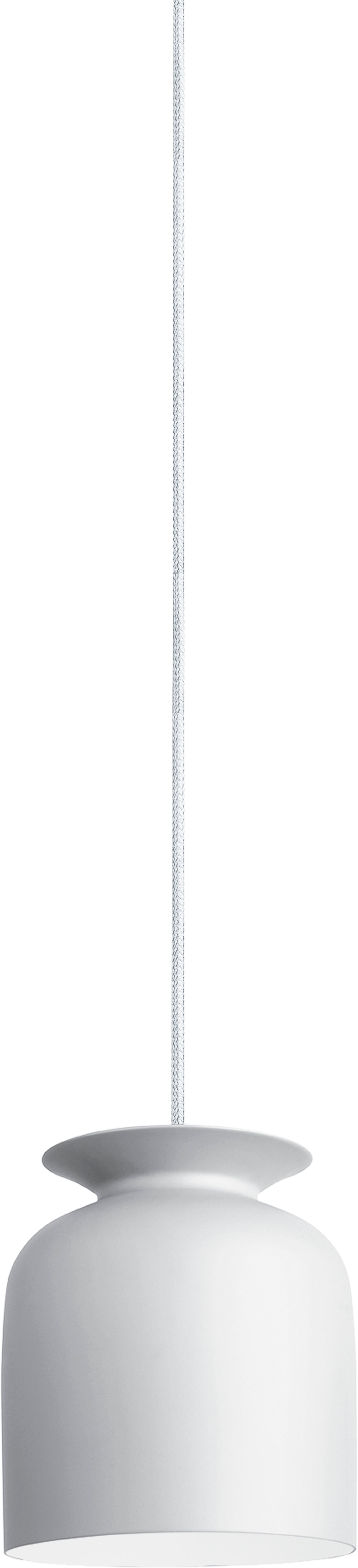 Bílá závěsná lampa RONDE