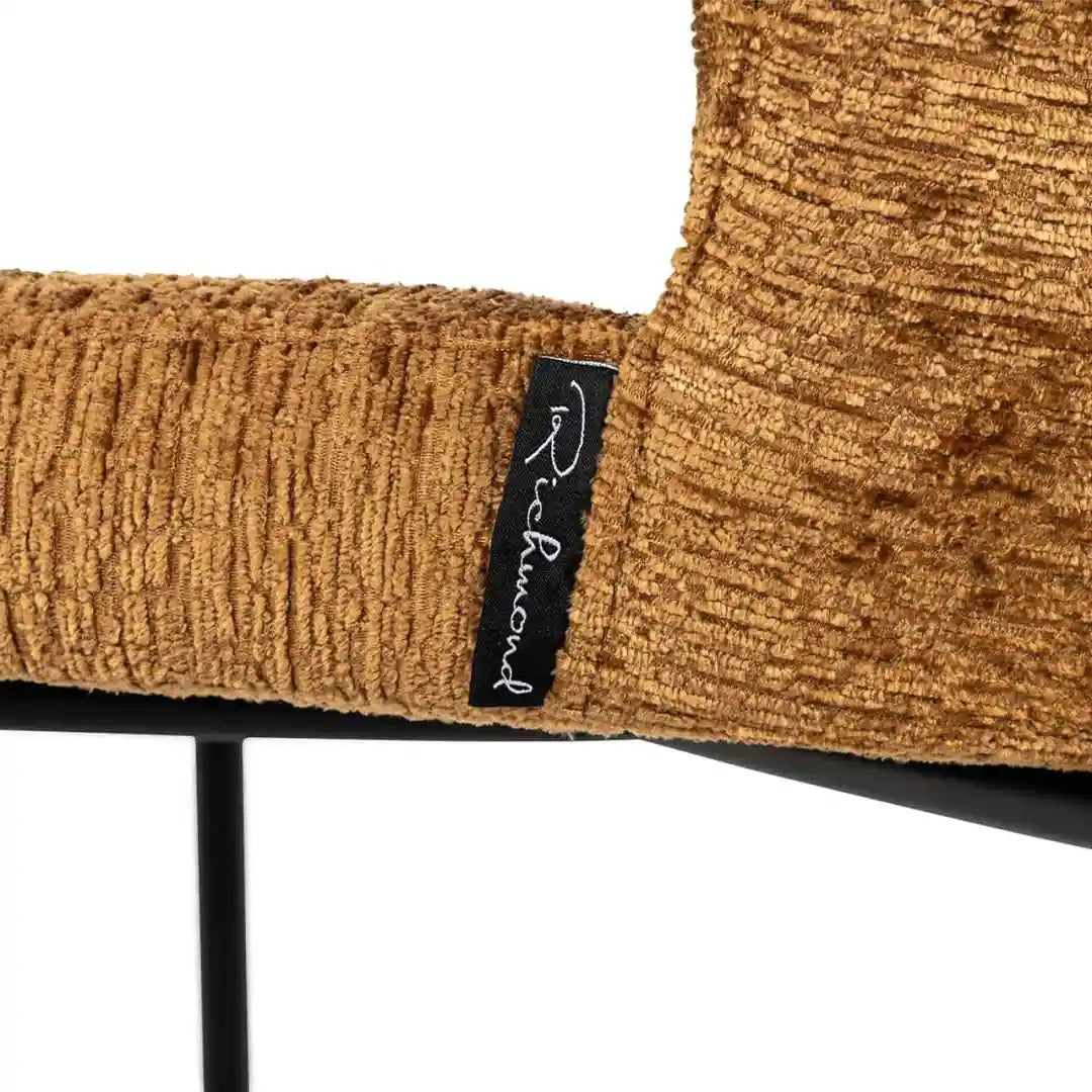 Hoker barový DARBY hnědý s černým podstavcem