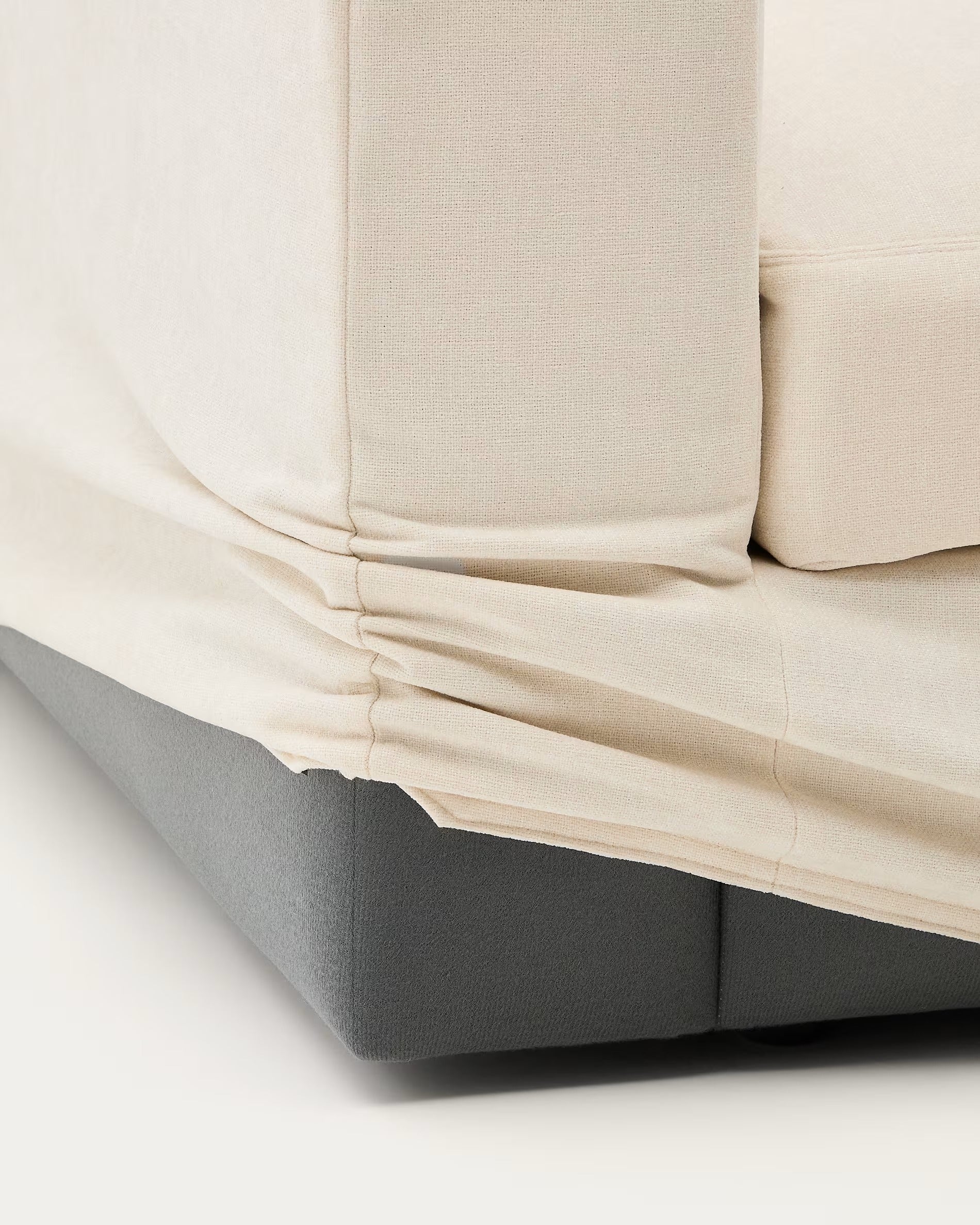 3-seater sofa ALEA ecru chenille