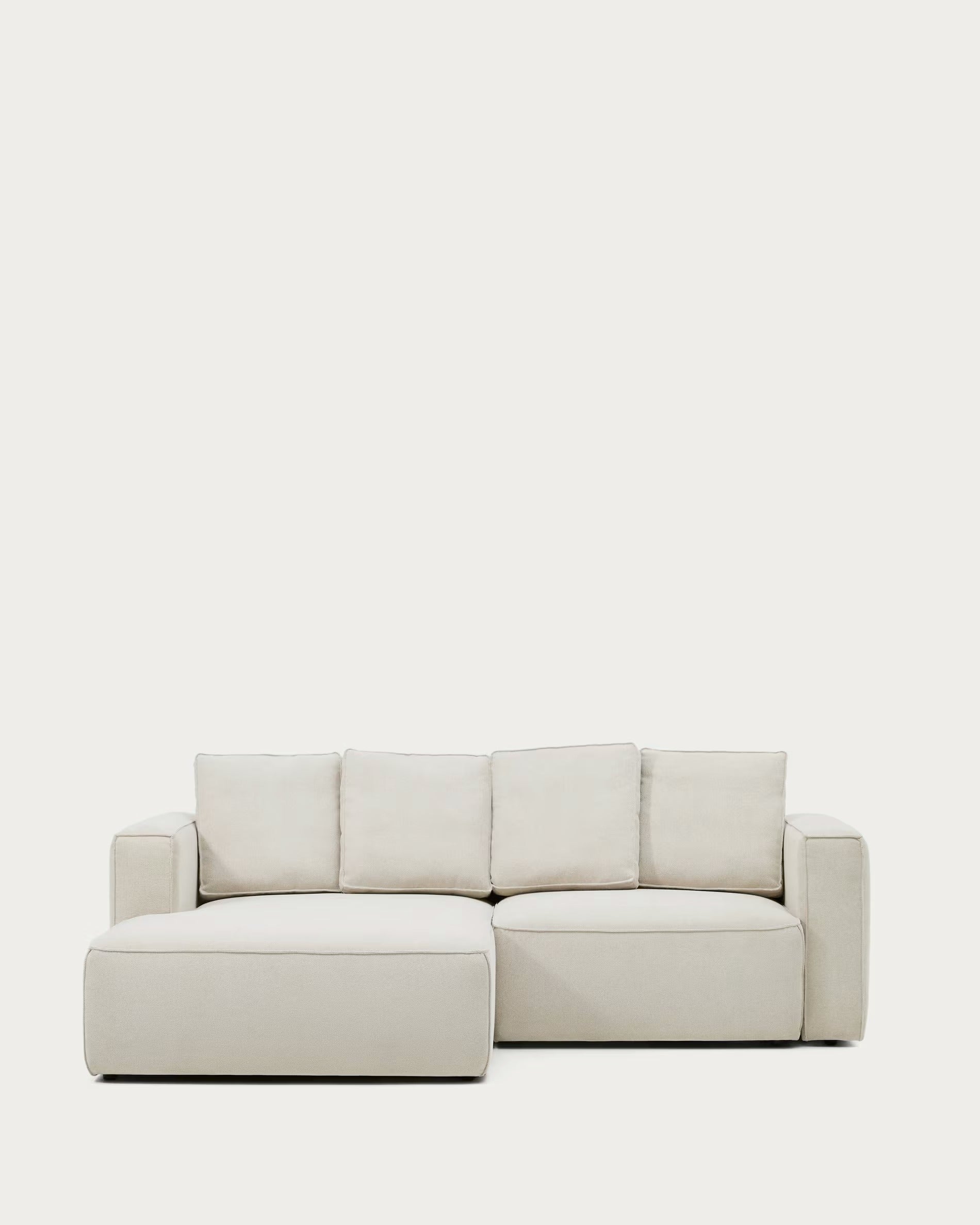 Left-facing 3-seater sofa bed MARELA beige