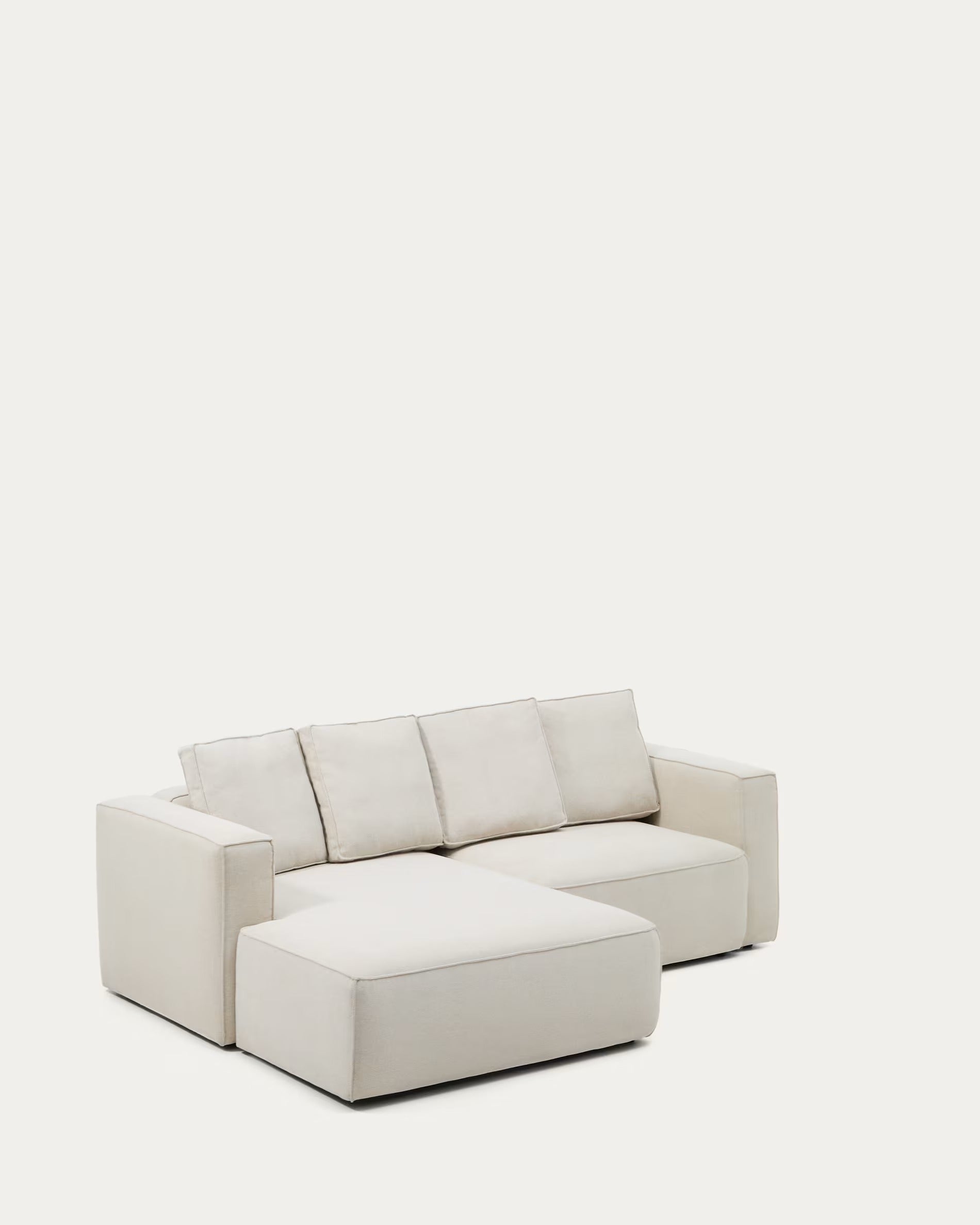 Left-facing 3-seater sofa bed MARELA beige