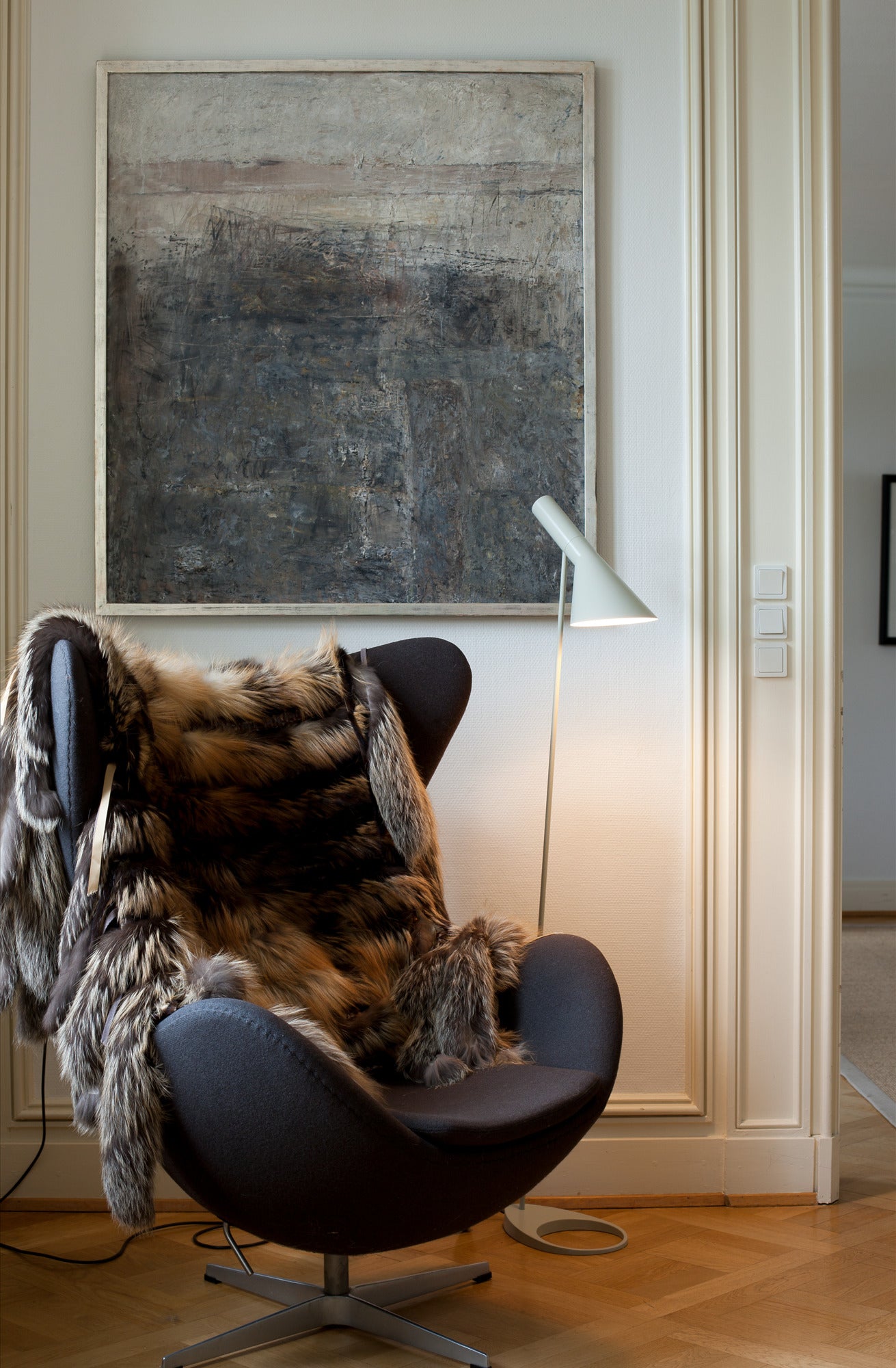 AJ White Floor Lamp