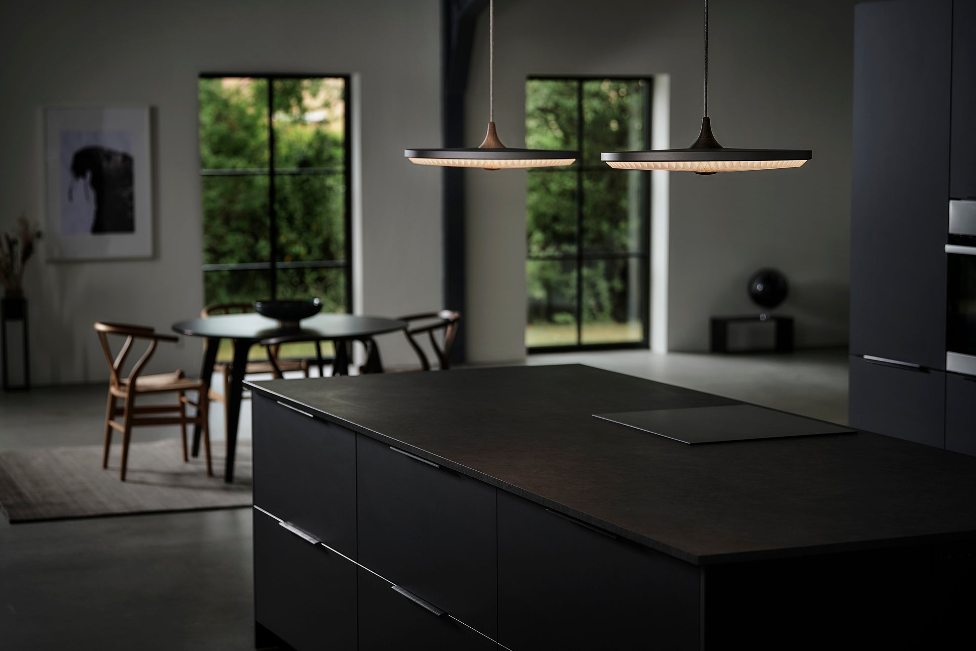 Závěsné svítidlo MODEL 198 SOLEIL uzený dub