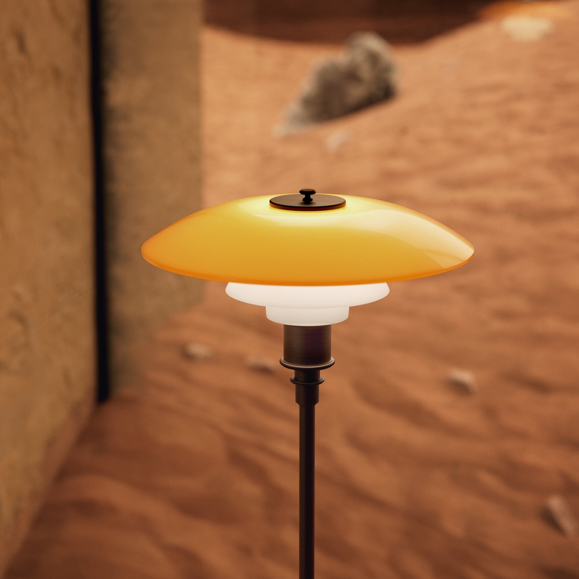 PH 3½-2½ Amber Floor Lamp