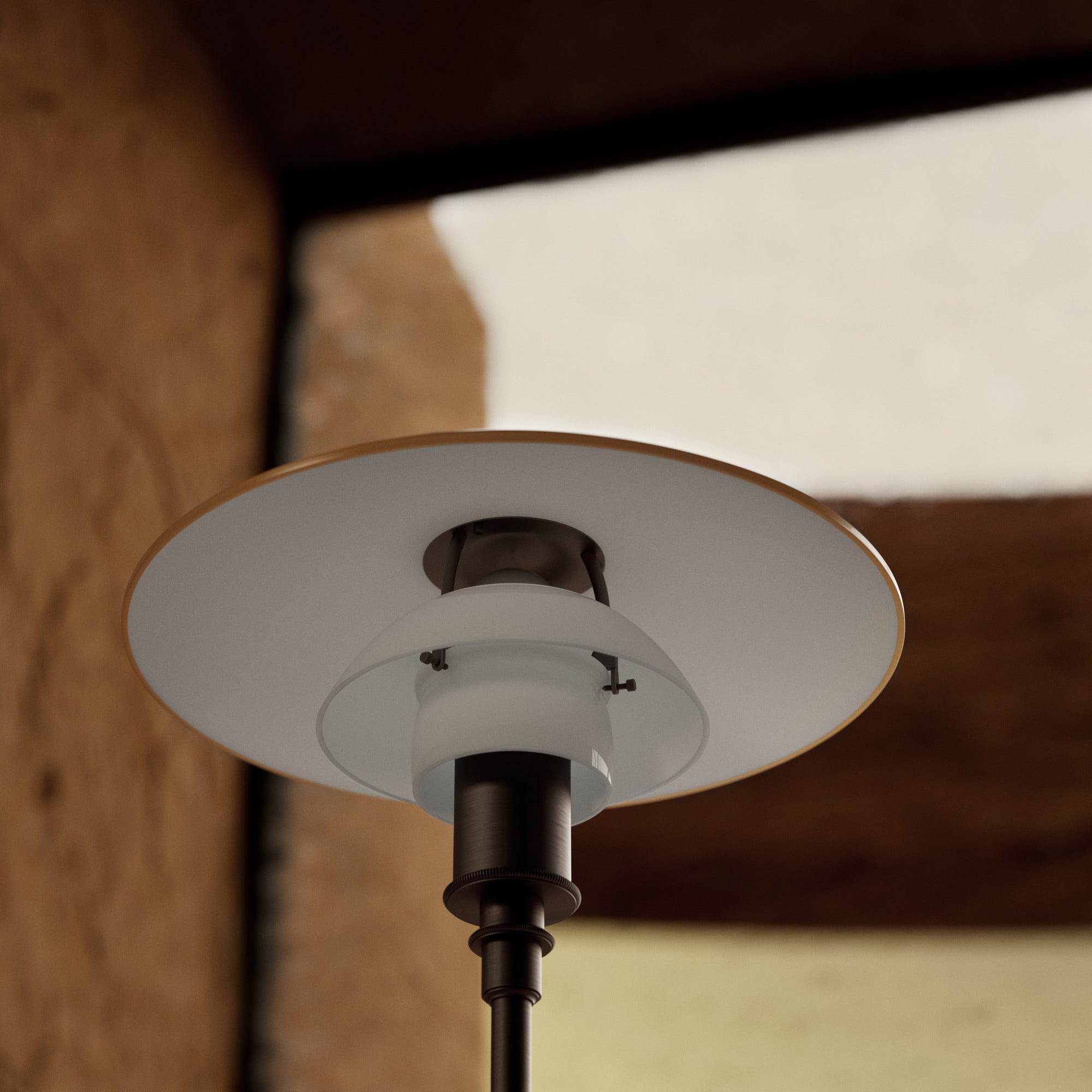 PH 3½-2½ Amber Floor Lamp