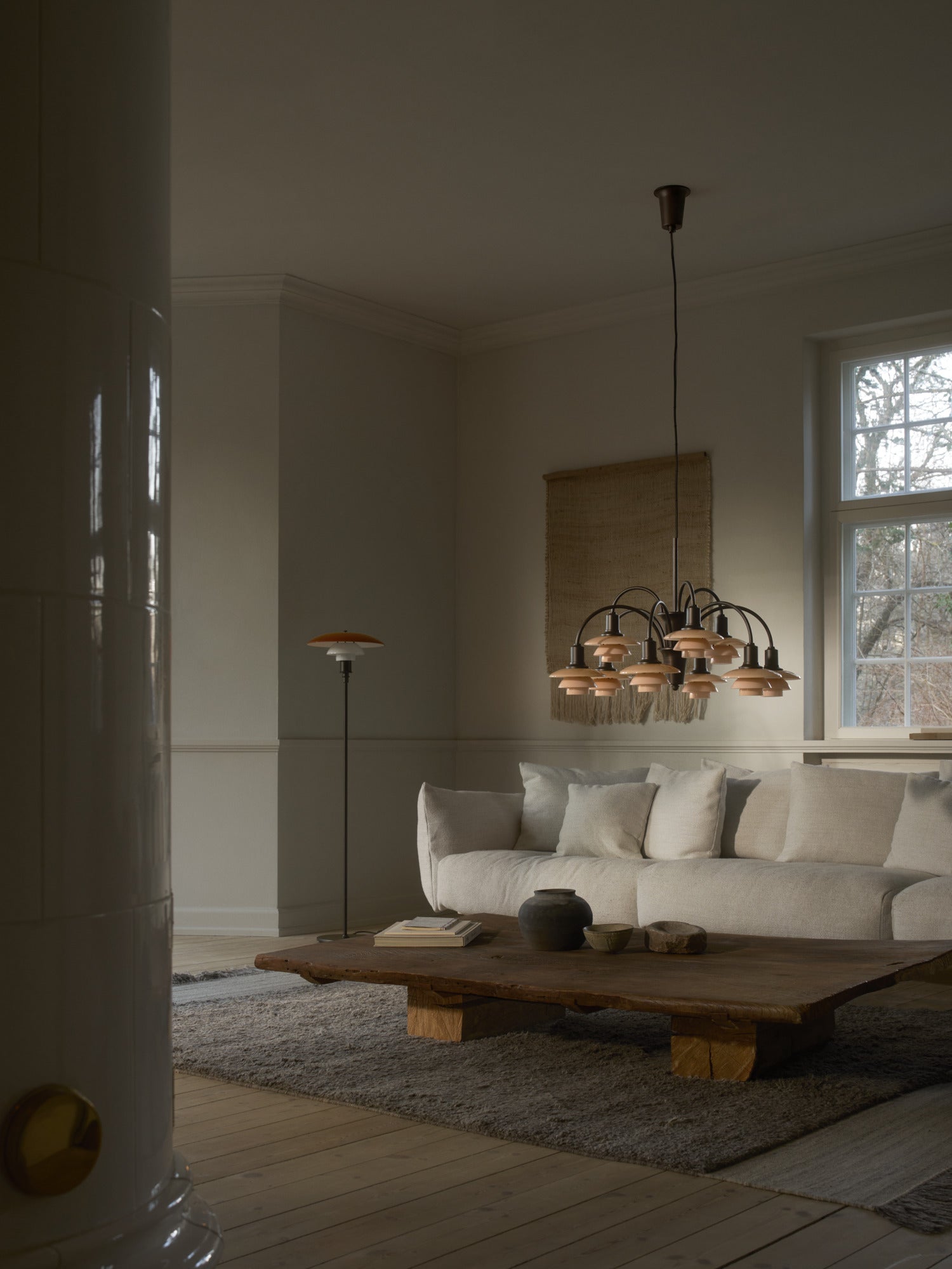 PH 3½-2½ Amber Floor Lamp