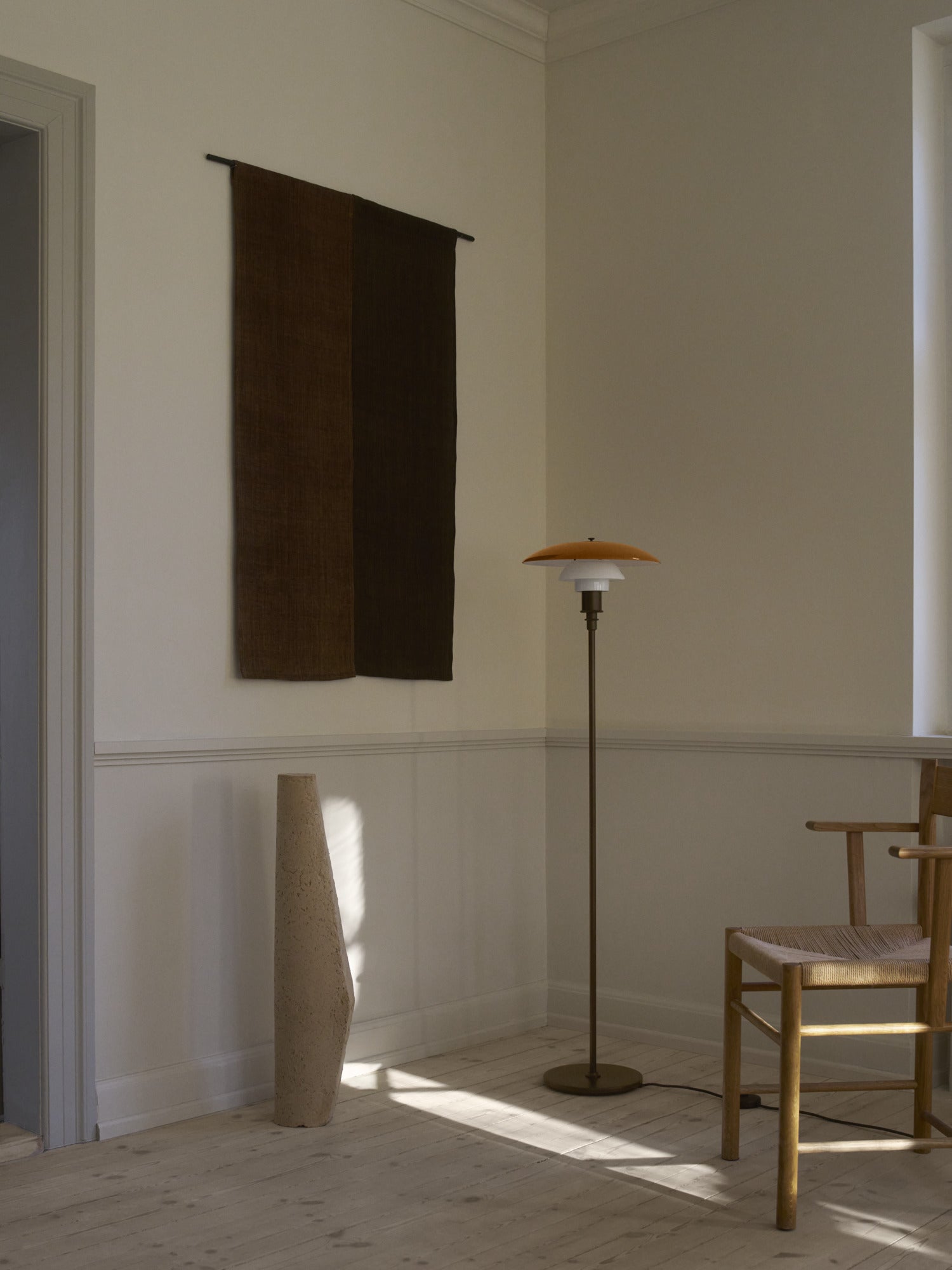 PH 3½-2½ Amber Floor Lamp