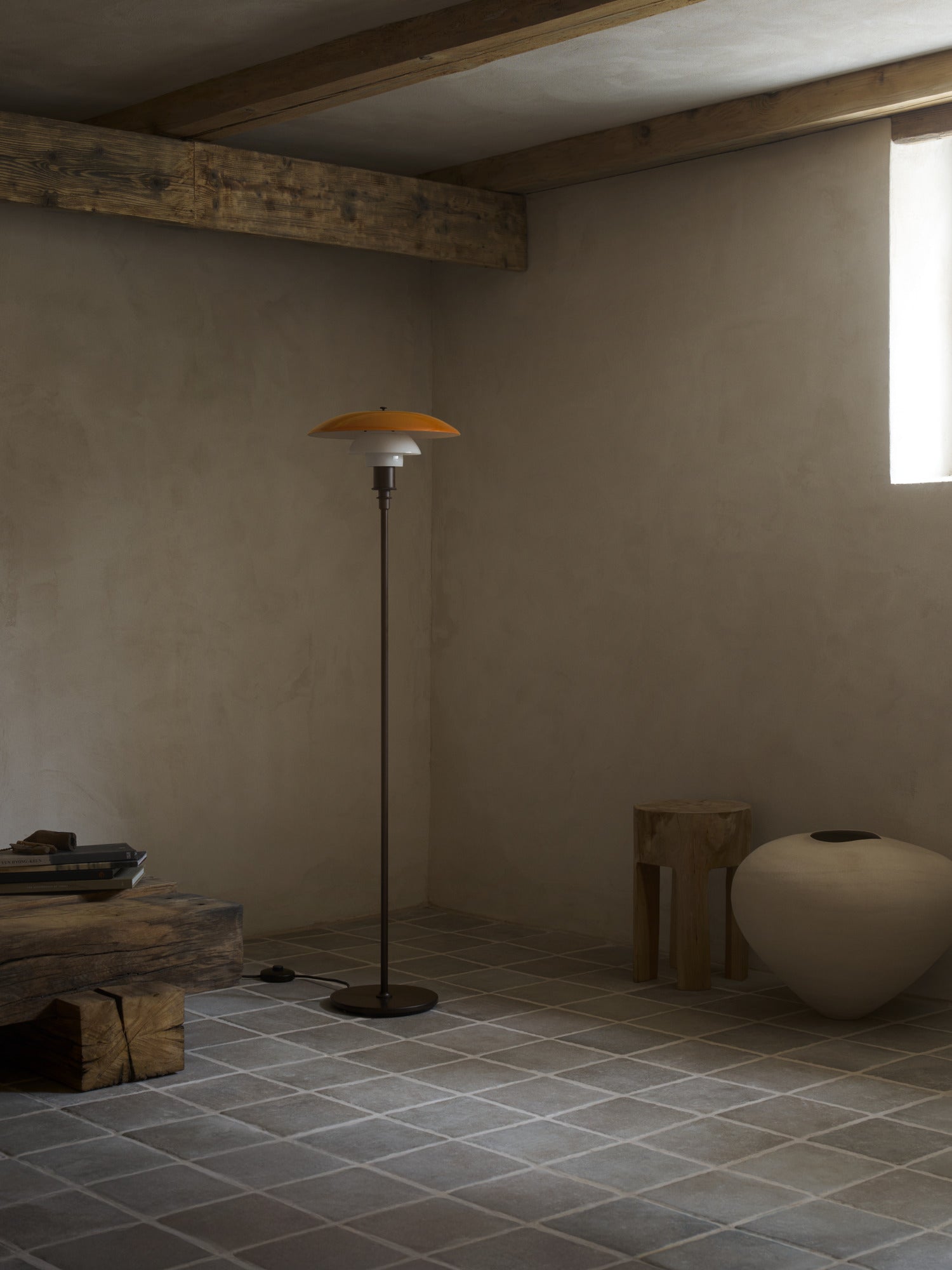 PH 3½-2½ Amber Floor Lamp