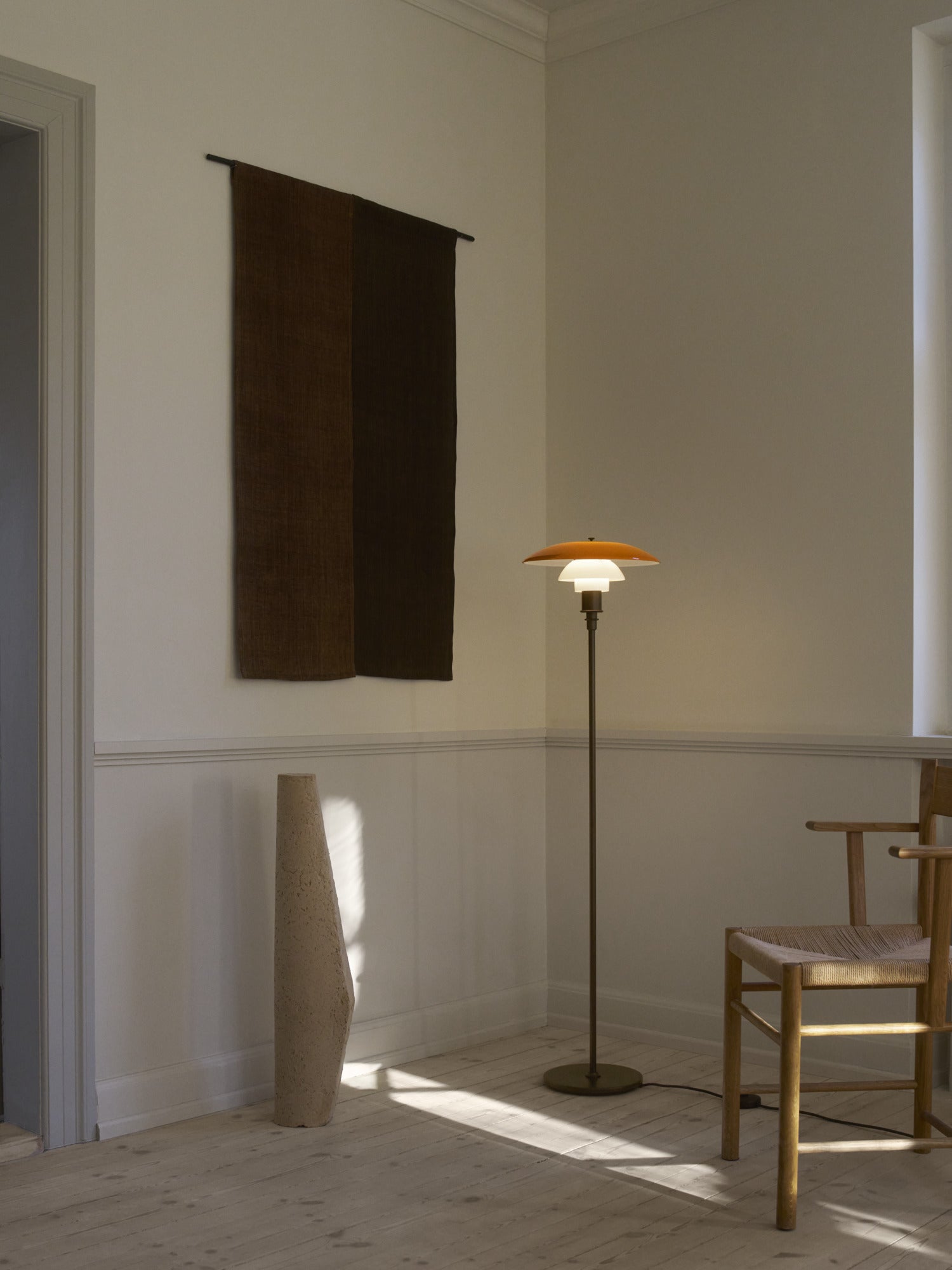 PH 3½-2½ Amber Floor Lamp