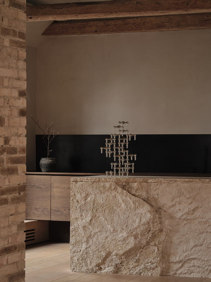 STOFF NAGEL Candle Holder Brushed Brass