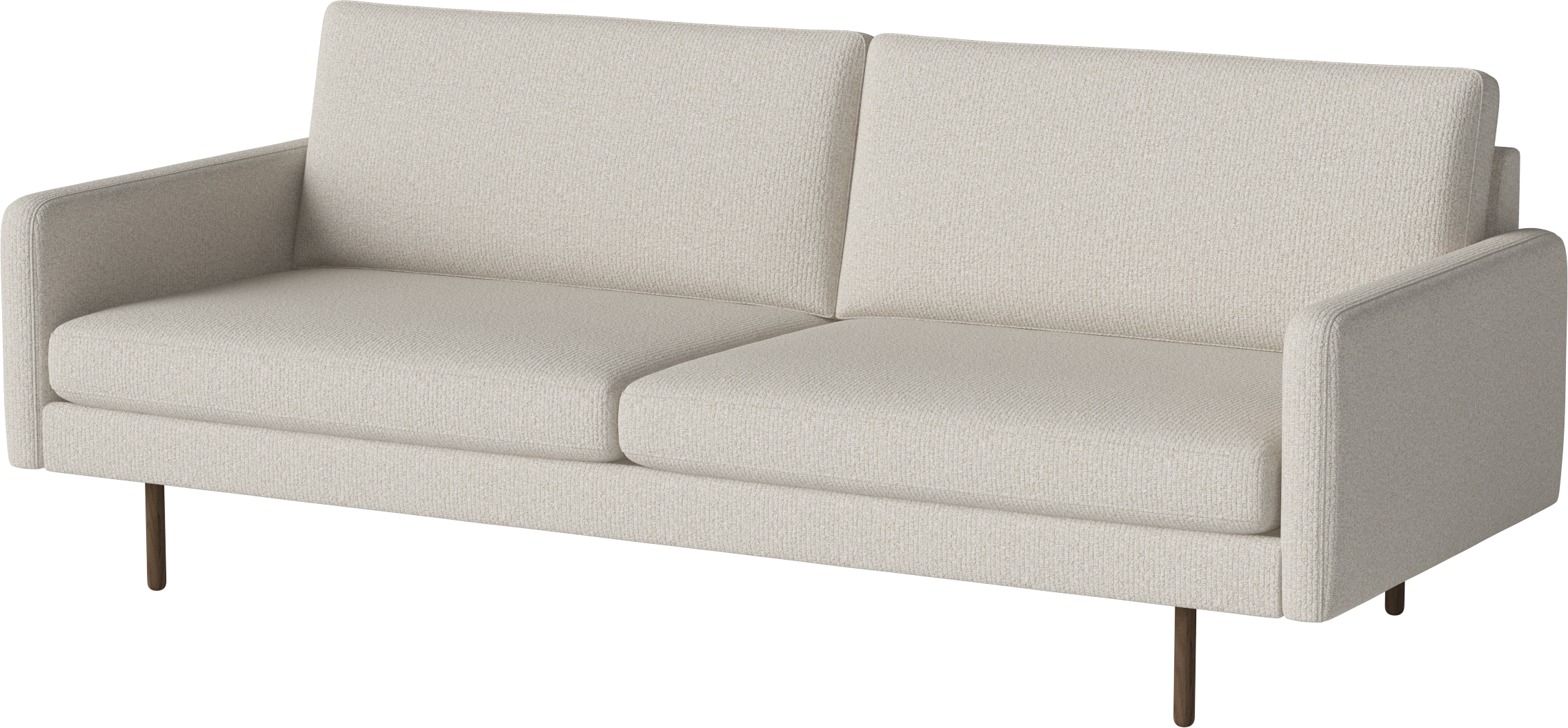 3-person sofa Scandinavia Remix base of dark oak wood