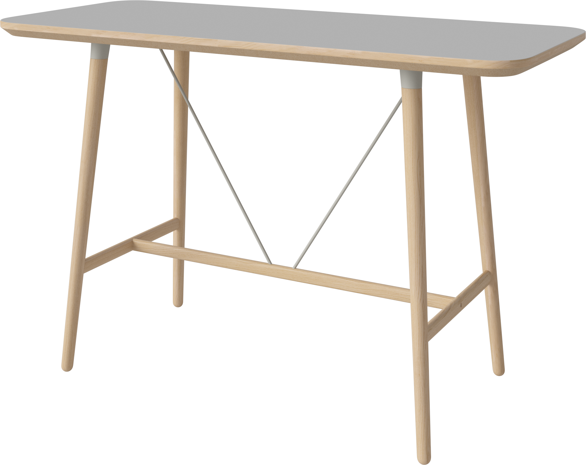 Vysoký stůl SEED z bílého dubového dýhování