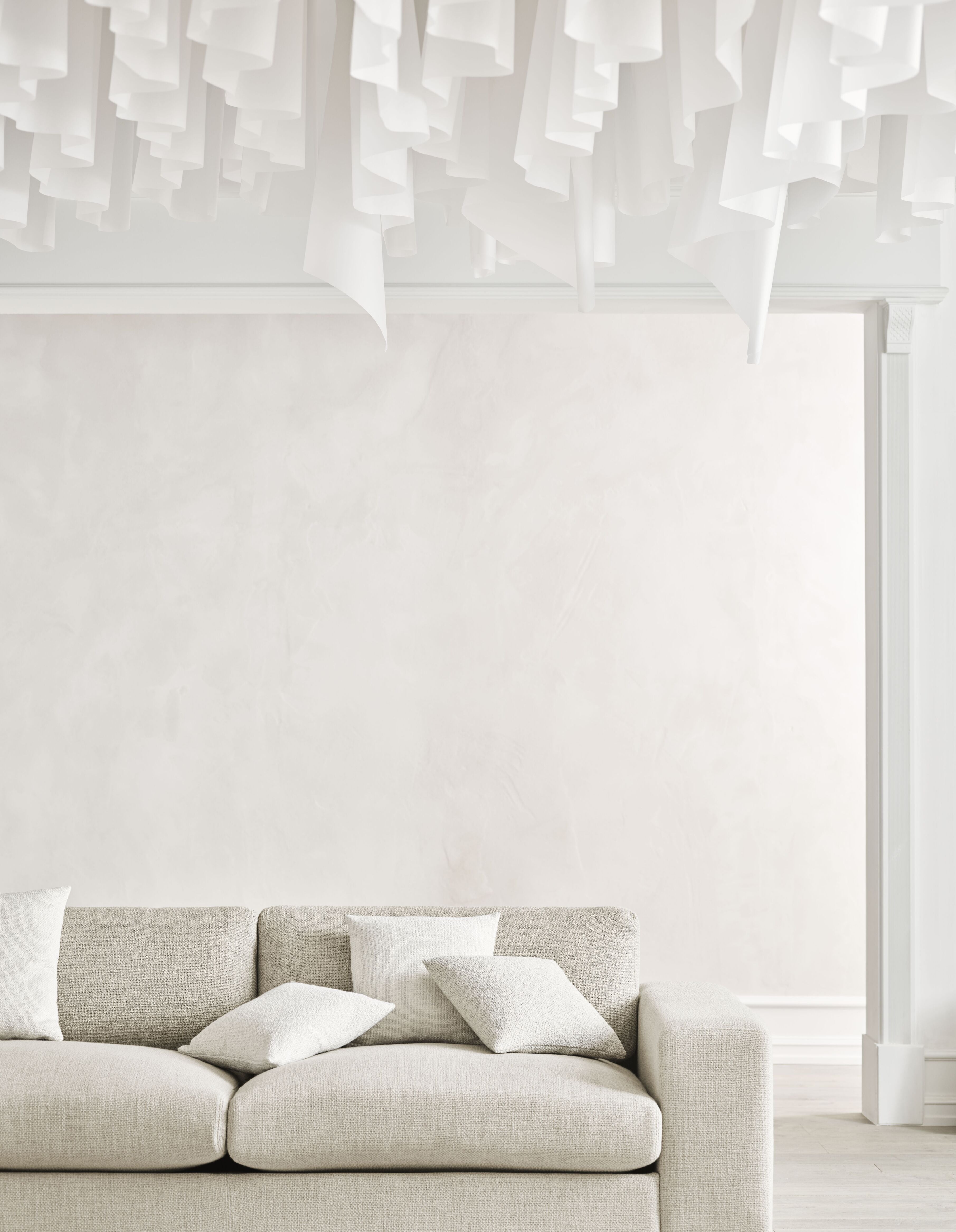 Open corner right -sided sepia white