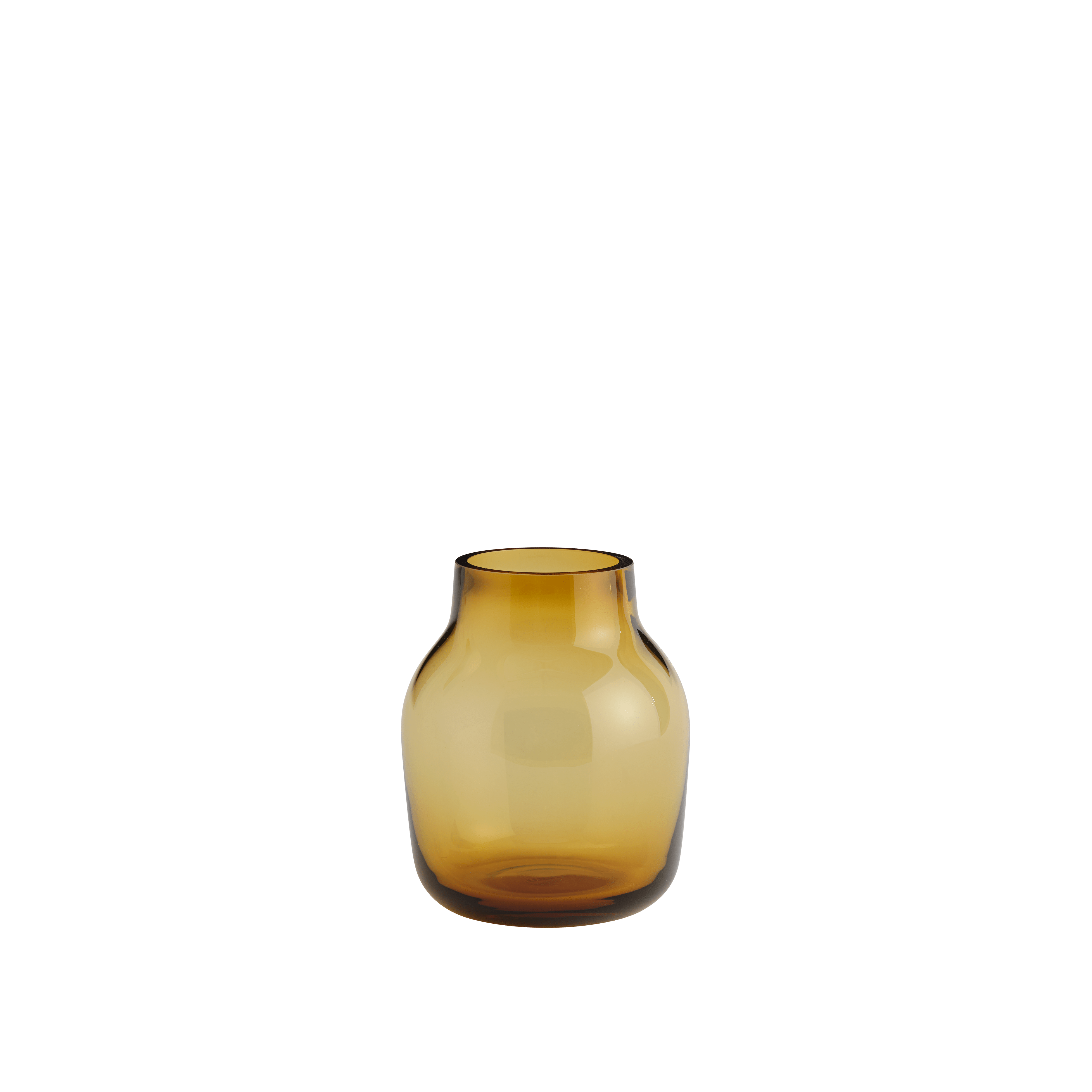 Amber SILENT Glass Vase