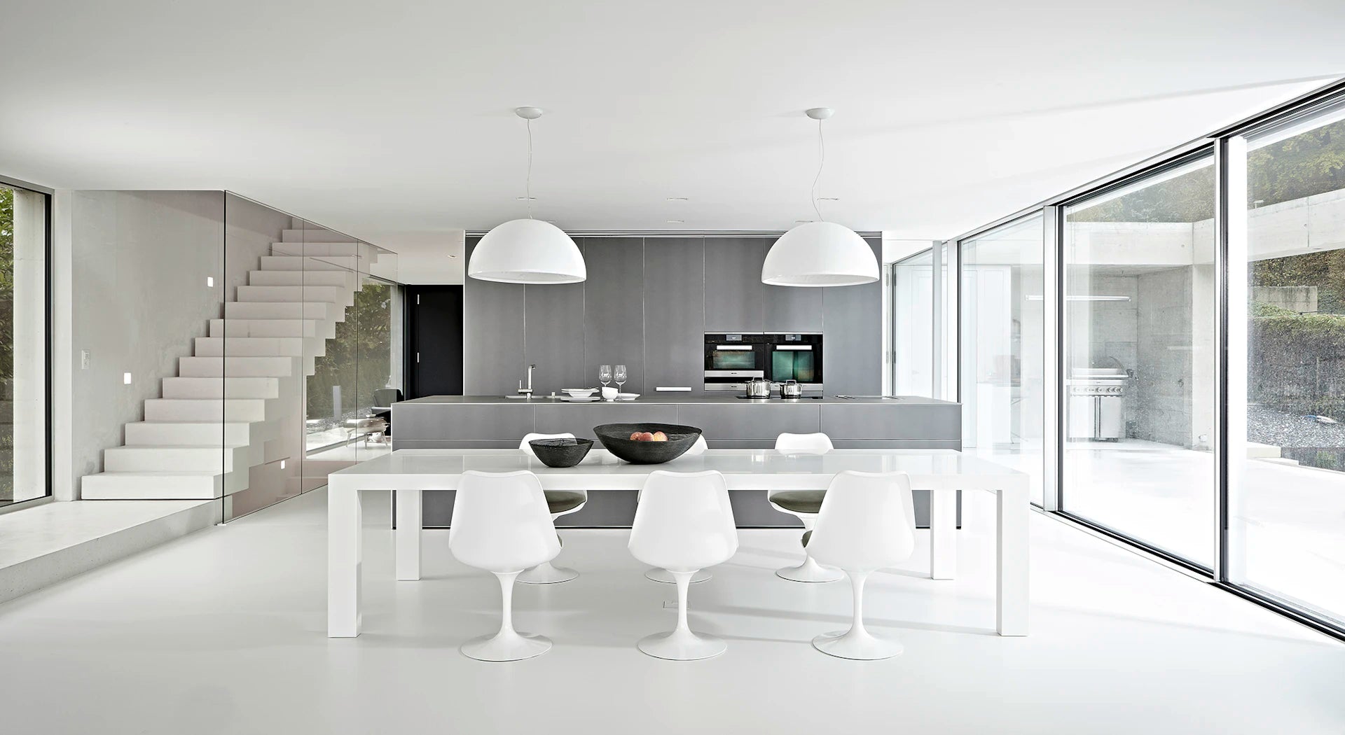 Závěsné svítidlo SKYGARDEN 2 lesklá bílá