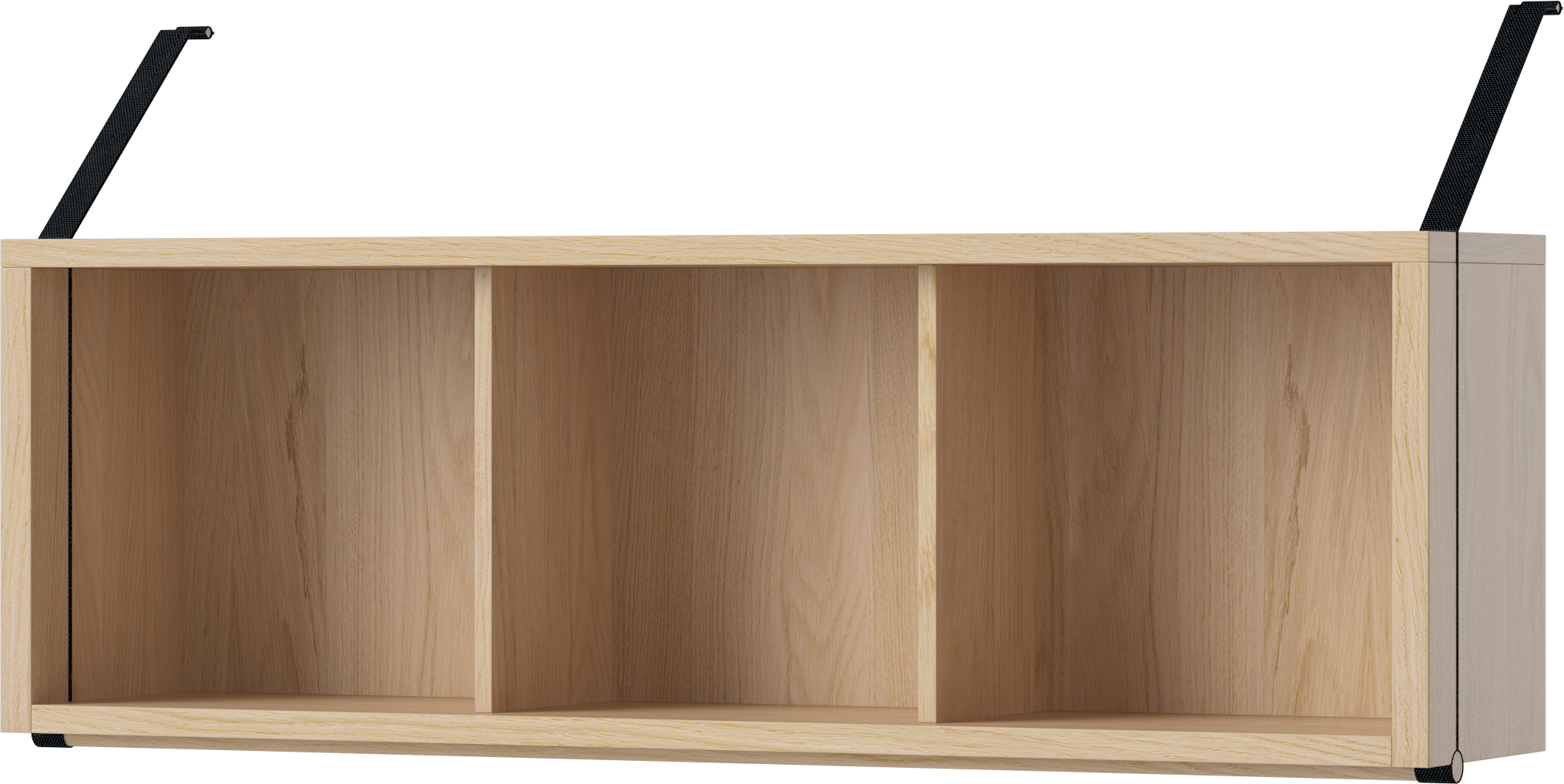 Regál STRAP bělené dubové dřevo