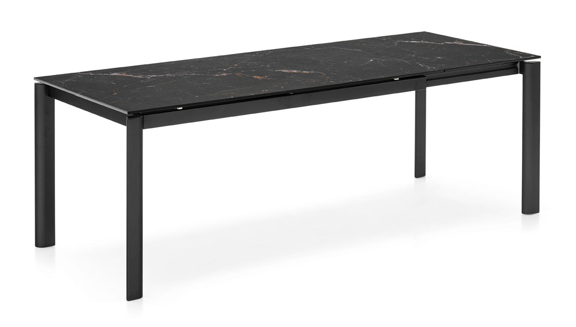 Expandable Table STREAM black top with black base