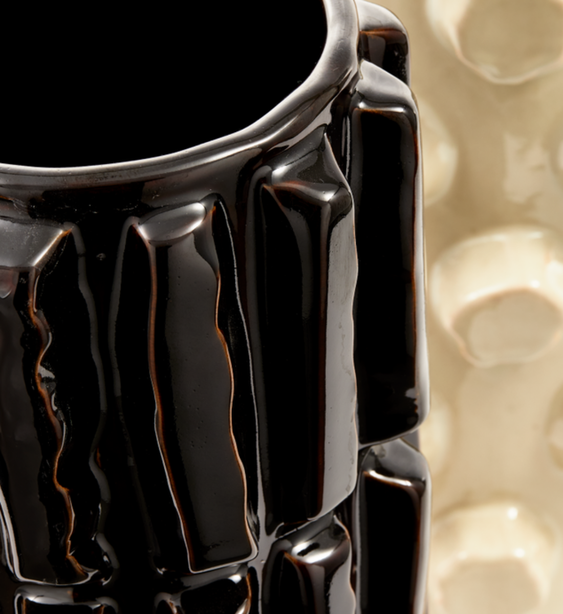 Váza STRUCTURE béžová