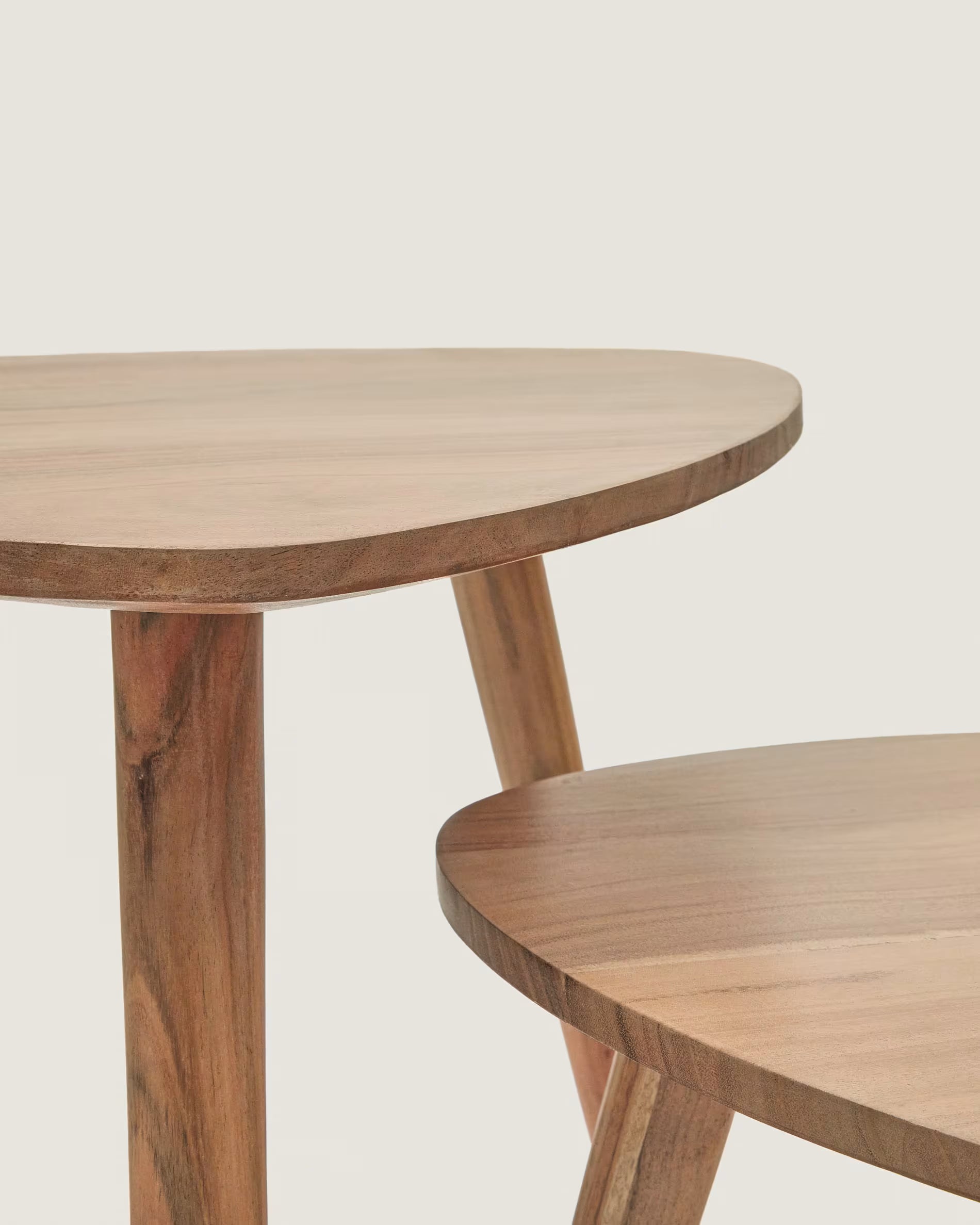 DUVANI Coffee Table Set Acacia Wood