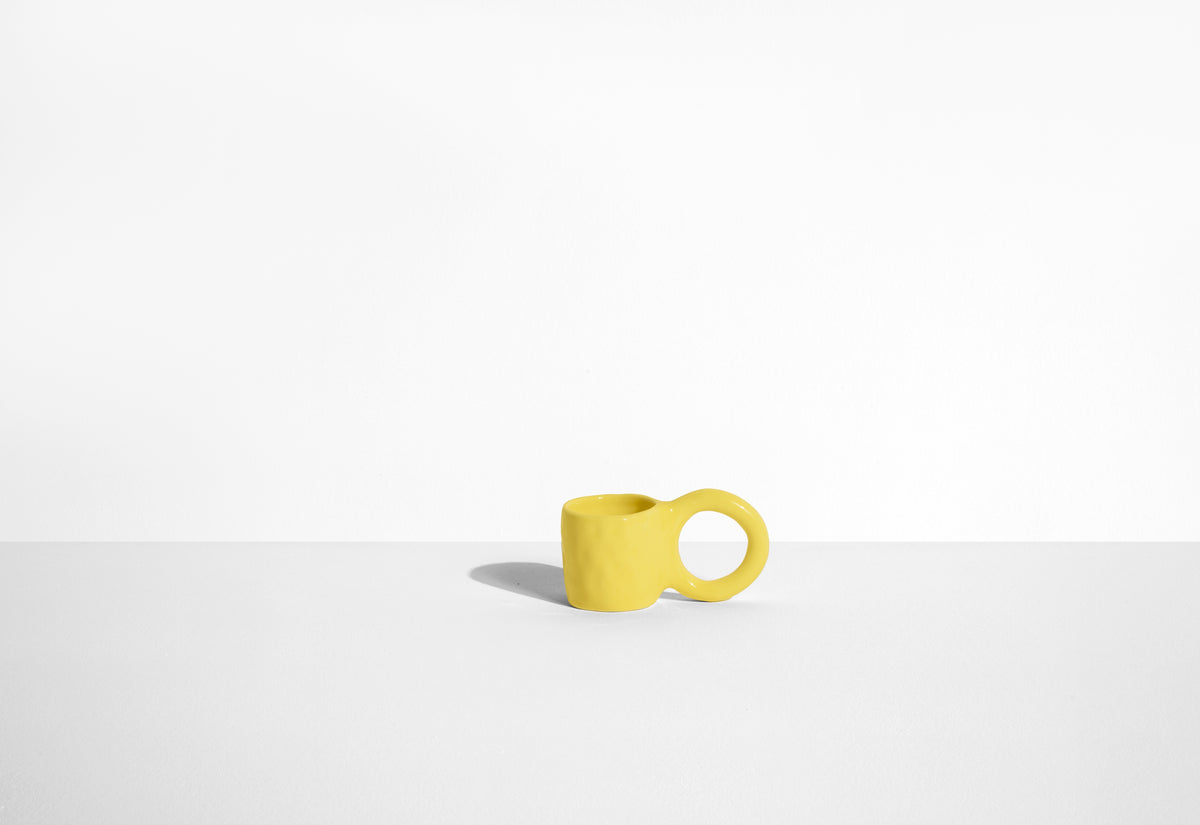 Sada šálků na espresso DONUT žlutá