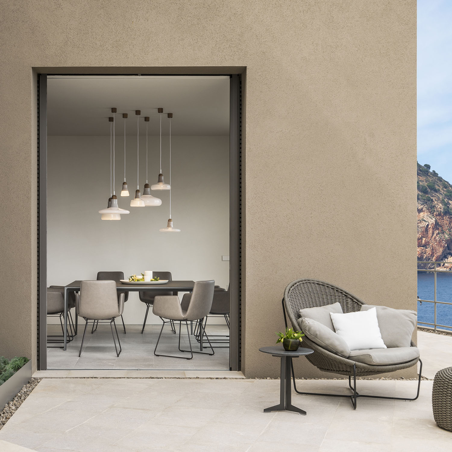 Závěsné svítidlo SHADOWS PC895 lesklé sklo