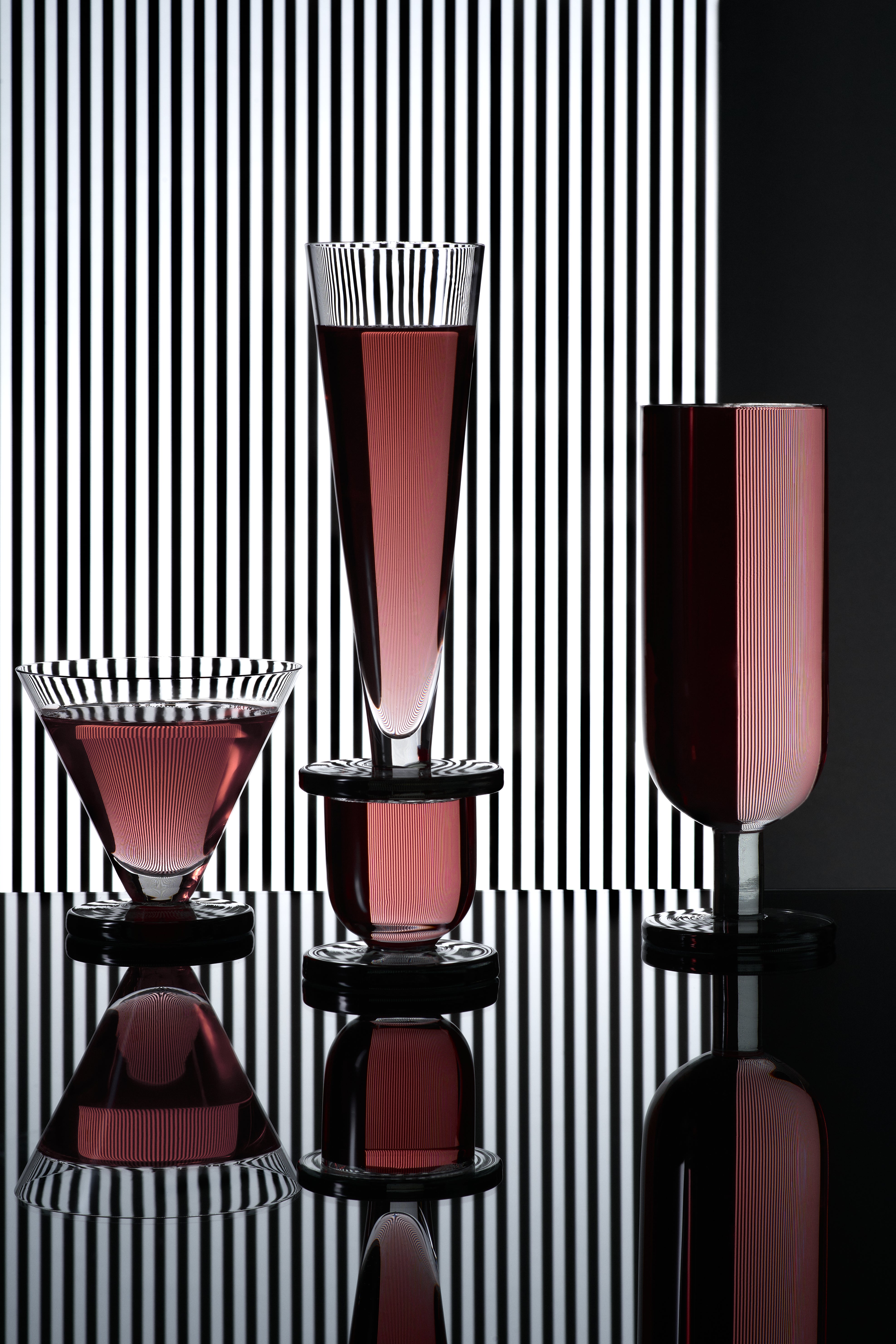 Sada skleniček na šampaňské PUCK FLUTE skleněná