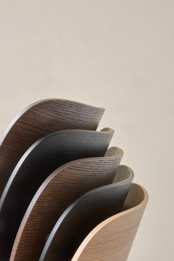 CO Chair with Oak Veneer and Black Base