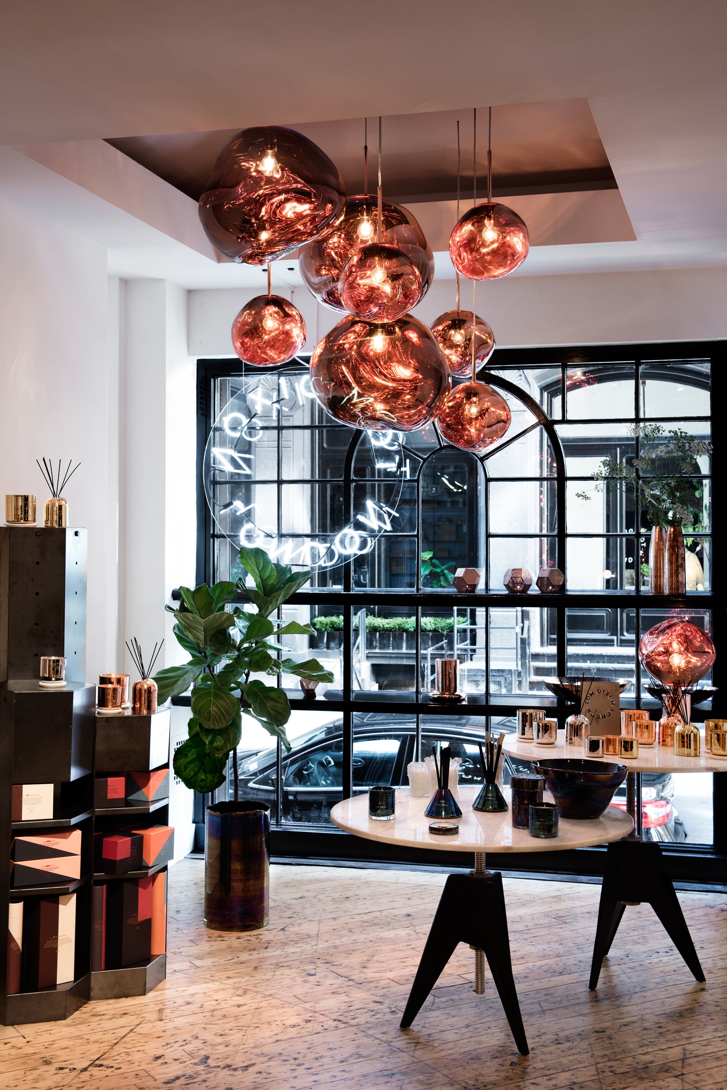 MELT MEGA Copper Ceiling Lamp