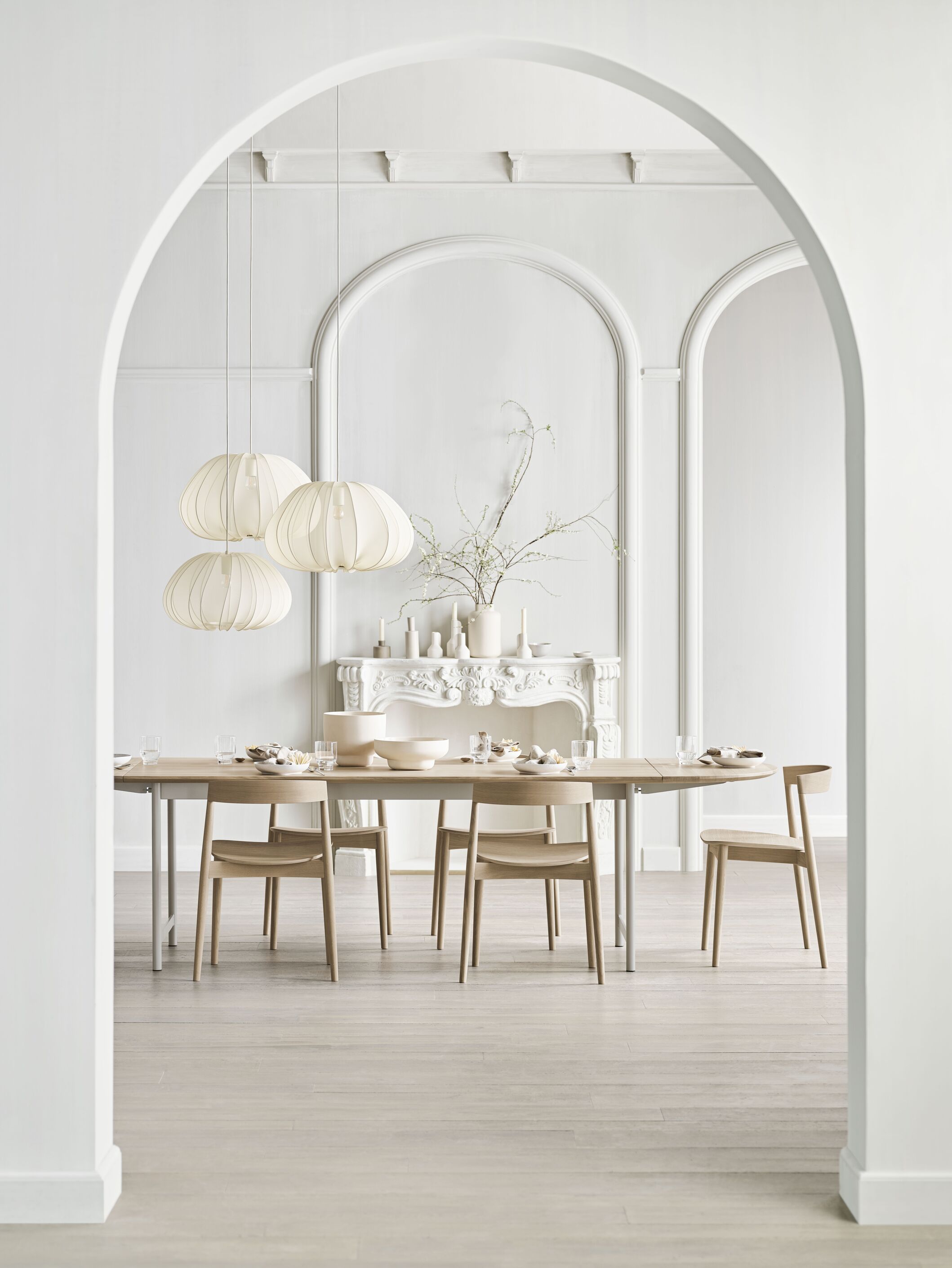 Stůl TRACK bělené dubové dřevo