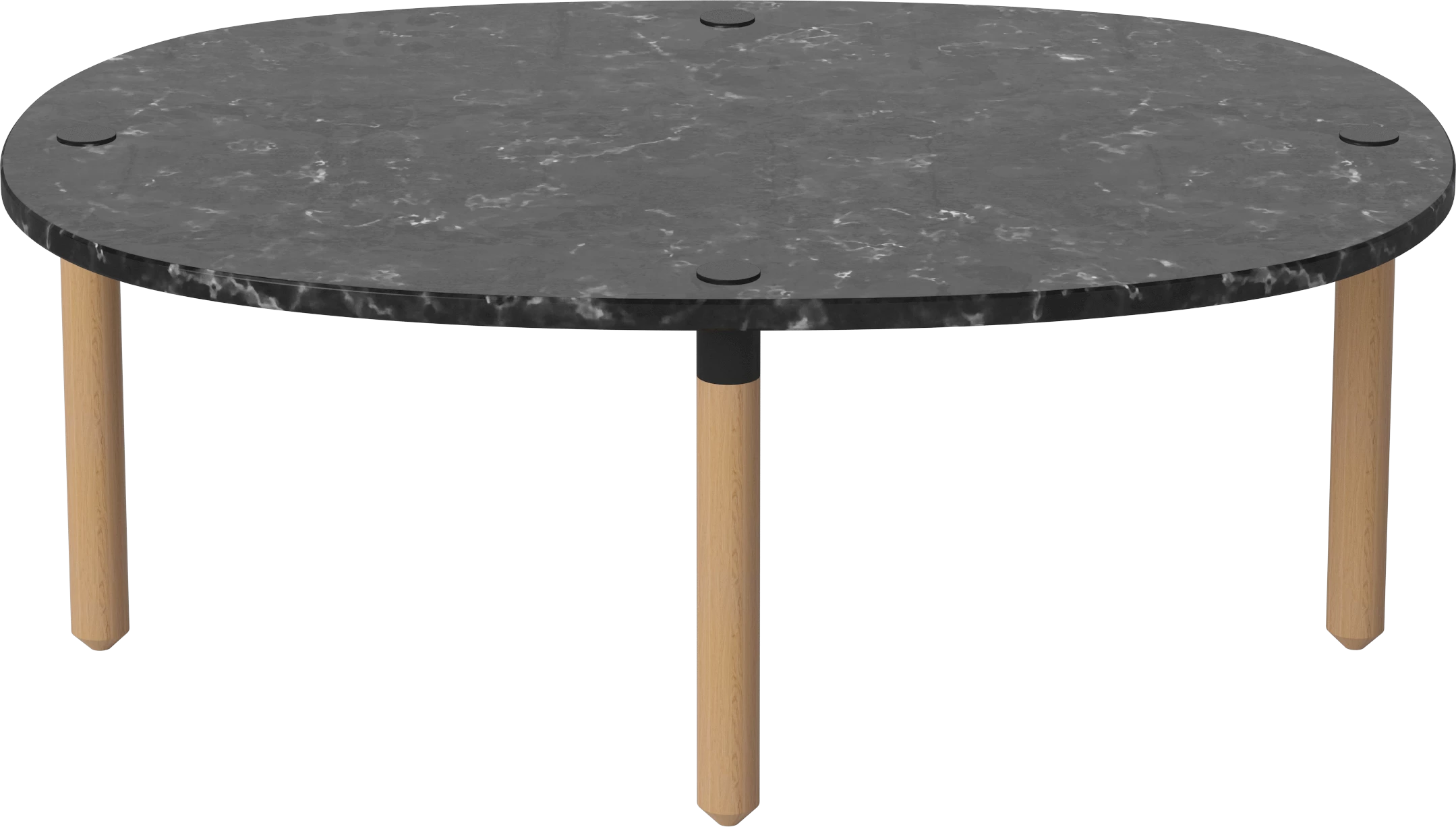 Konferenční stolek TUK mramor s dubovým dřevem
