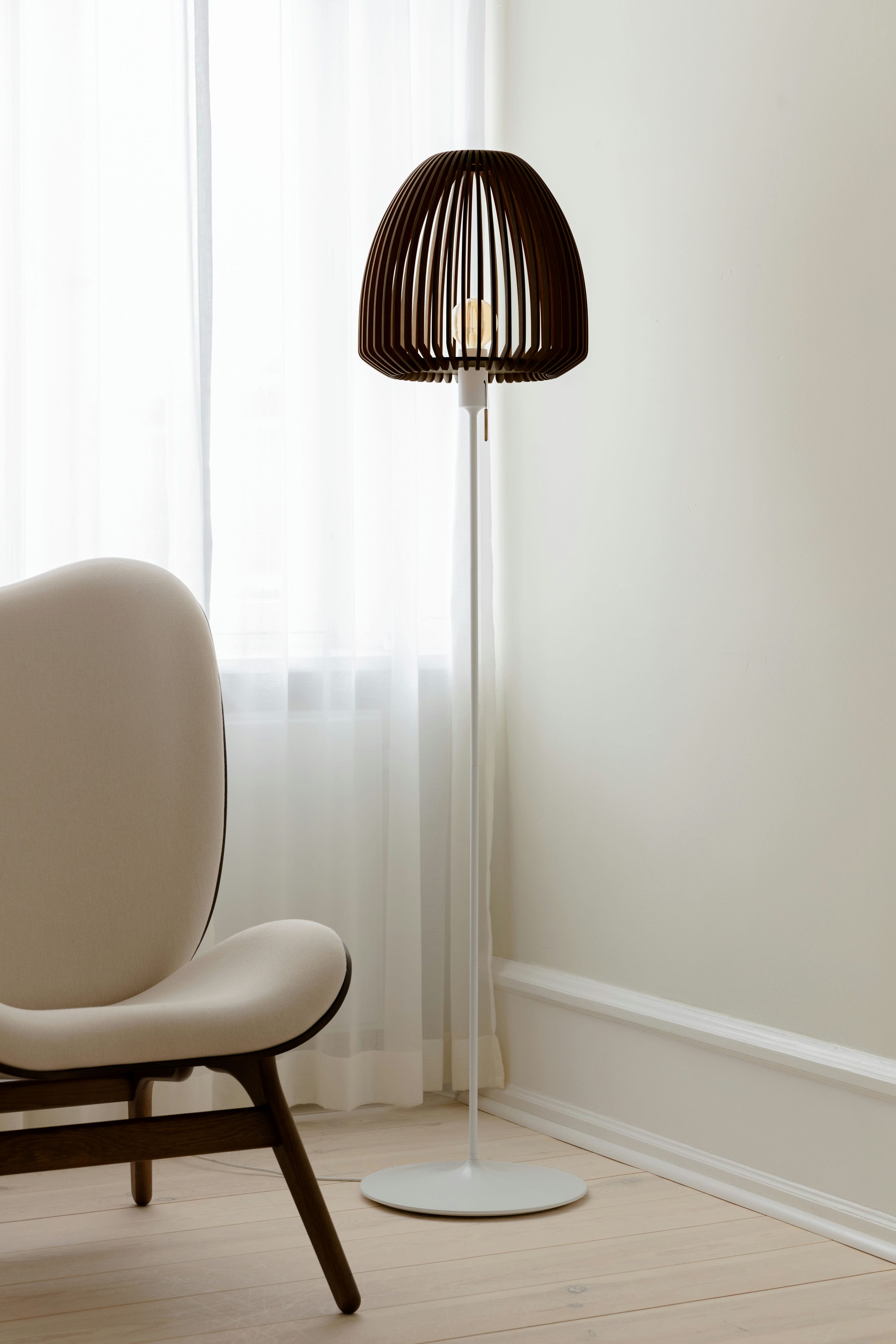 Abażur CLAVA WOOD ciemny dąb – drewno dębowe