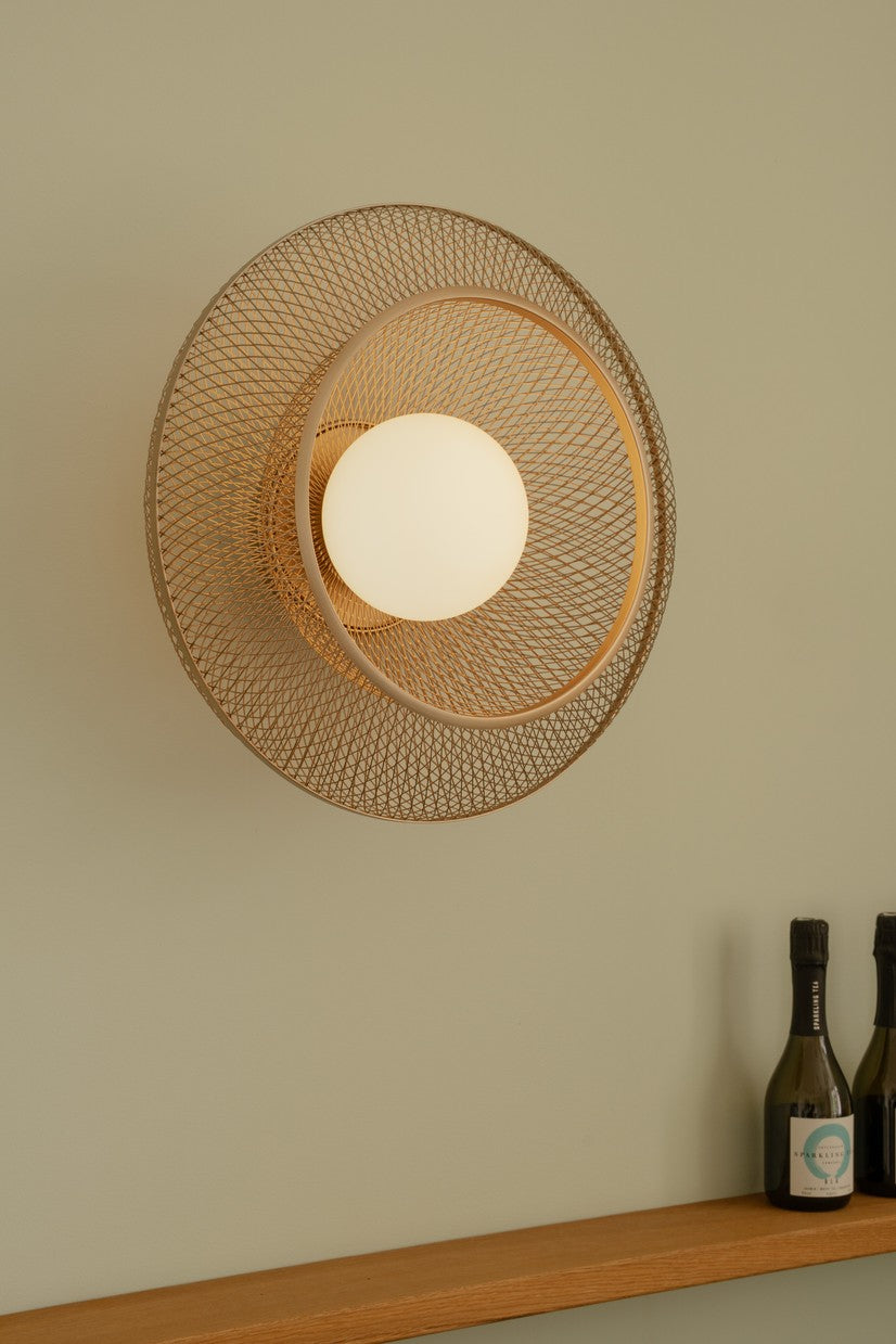 Nástěnná lampa FARADAY UP zlatá