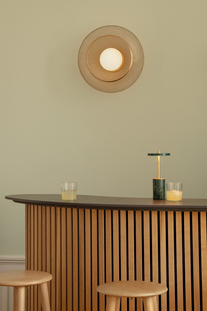 Nástěnná lampa FARADAY UP zlatá