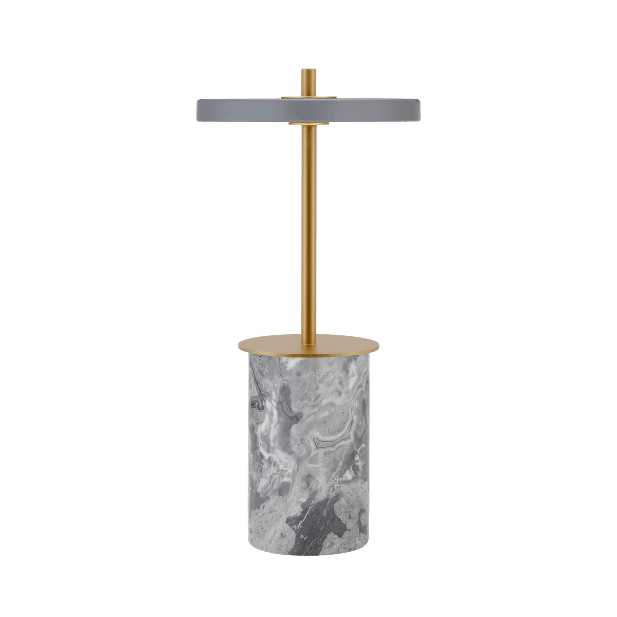 ASTERIA MOVE MINI Table Lamp in Gray Marble with Gold Accent