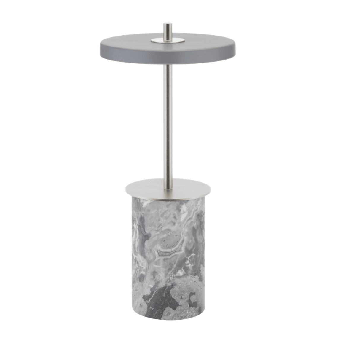 Stolní lampa ASTERIA MOVE MINI šedá mramor se stříbrným detailem