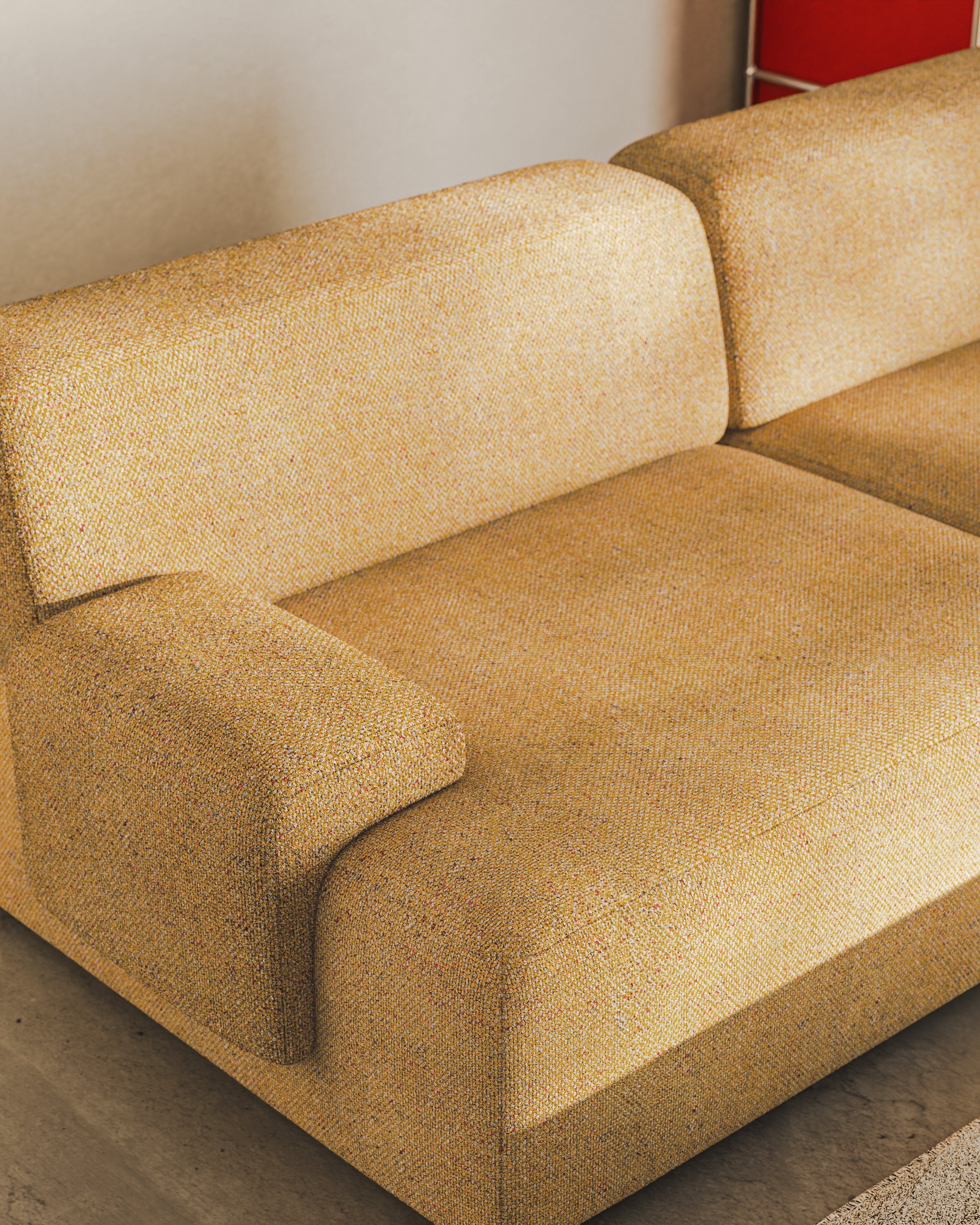 Modular 2-Seater Sofa UMI Autumn Orange