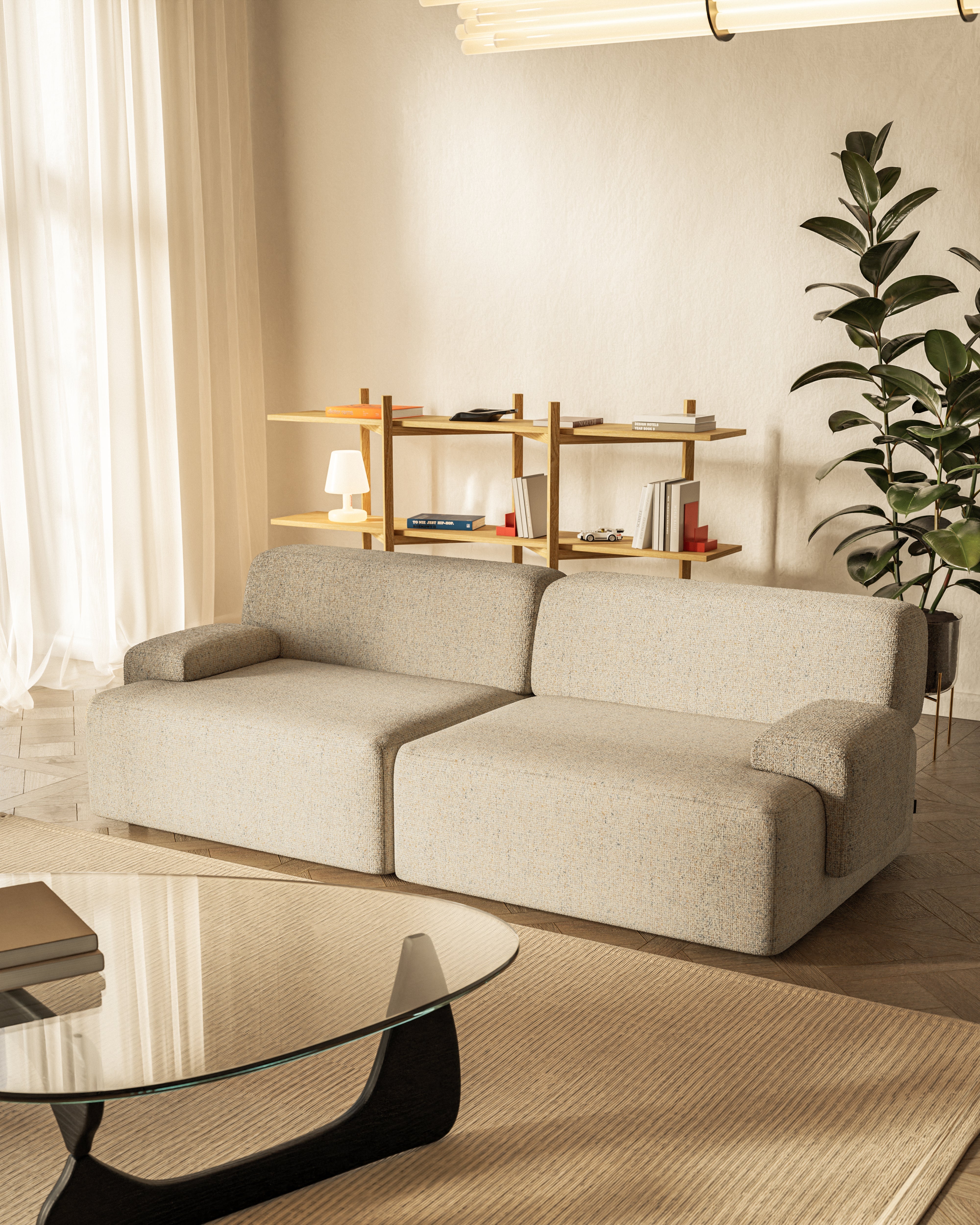 Modular 2-Seater Sofa UMI Beige